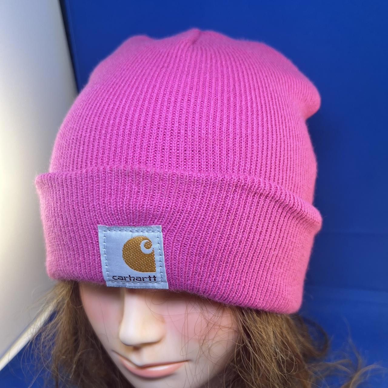 Carhartt Carhartt Youth Beanie - Bright Pink Knit Hat Size ONE SIZE - 3 Thumbnail