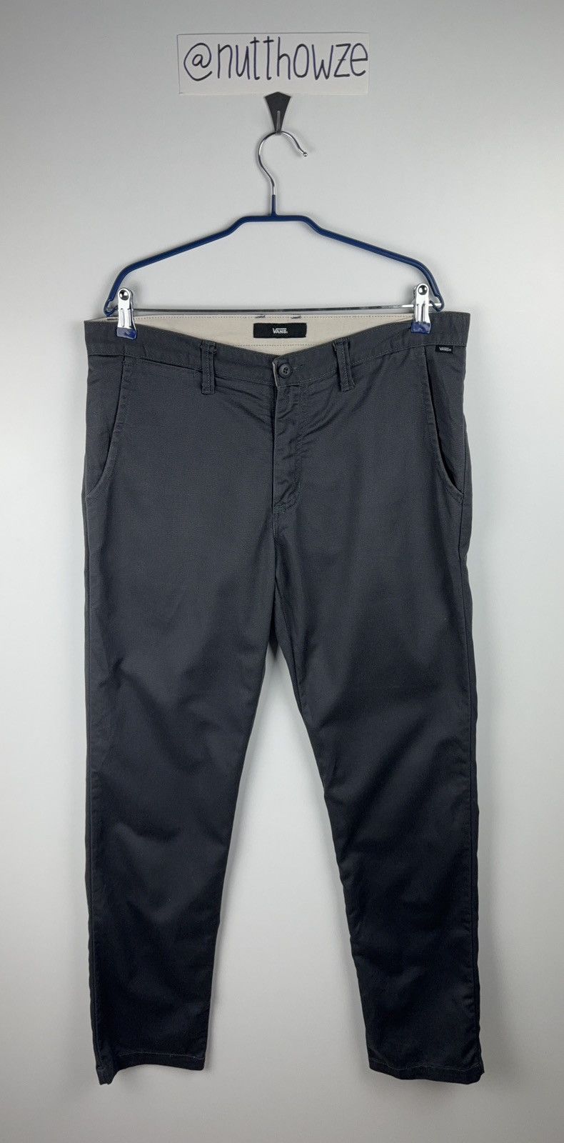 Vans Cotton Vans Grey Skater Chino Pants Size US 34 / EU 50 - 1 Thumbnail