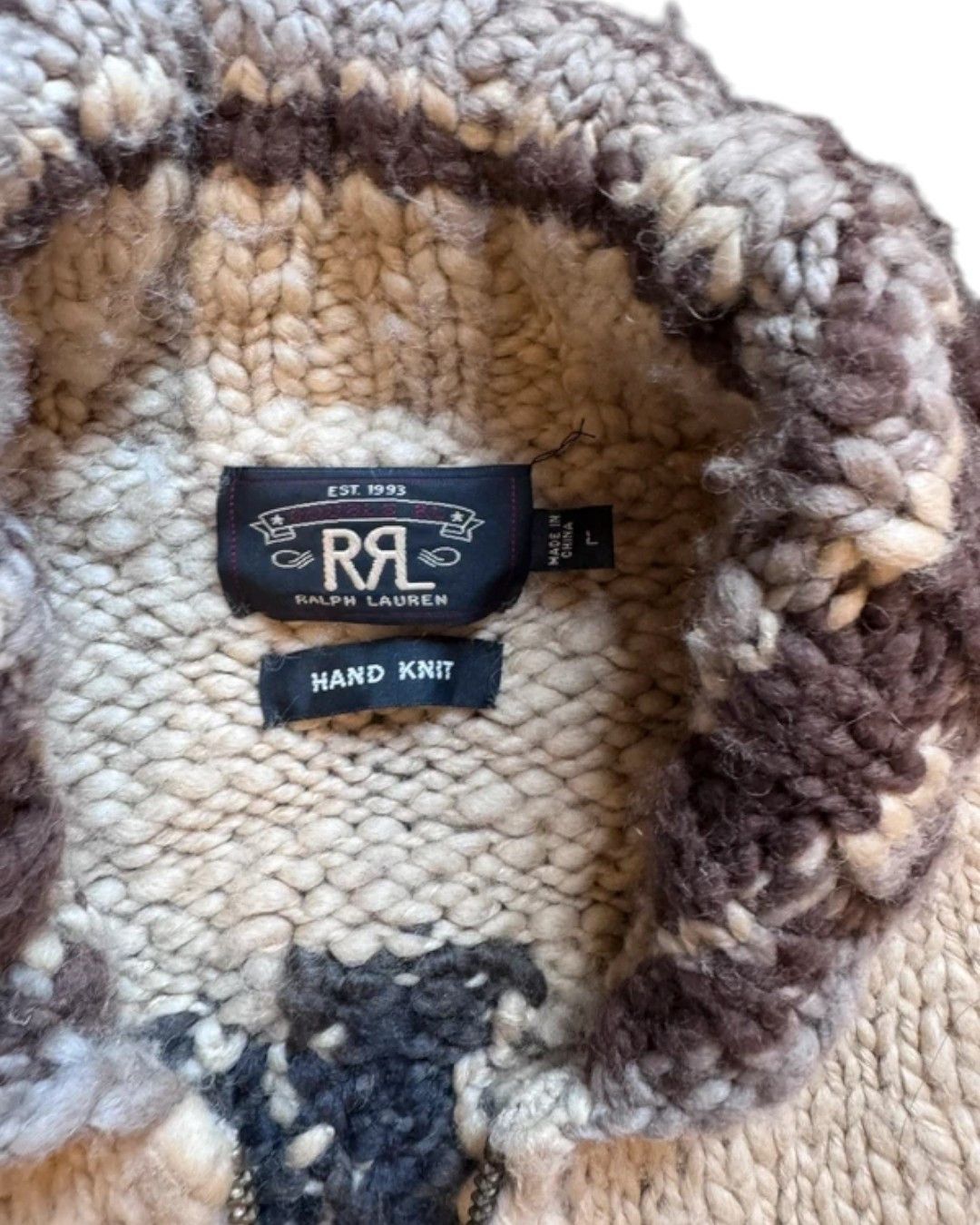 RRL Ralph Lauren RRL HAND KNIT WOOL WESTERN COWBOY JACKET Size US L / EU 52-54 / 3 - 3 Thumbnail