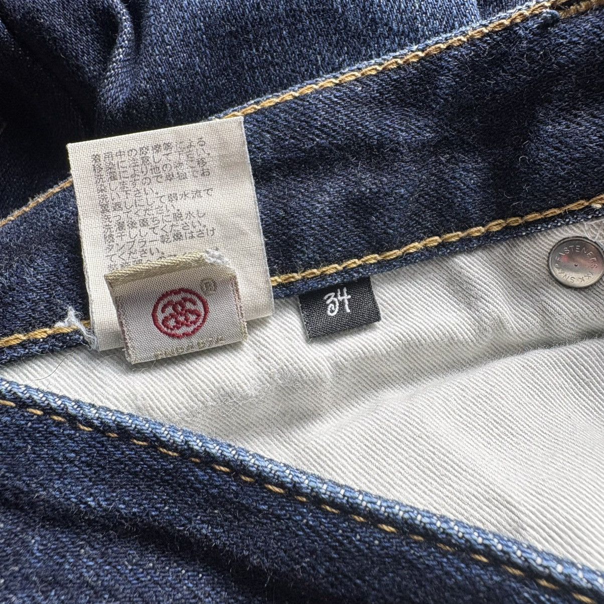 Stussy × Vintage Vintage Stussy Logo Denim Jeans Pants Size US 34 / EU 50 - 8 Thumbnail