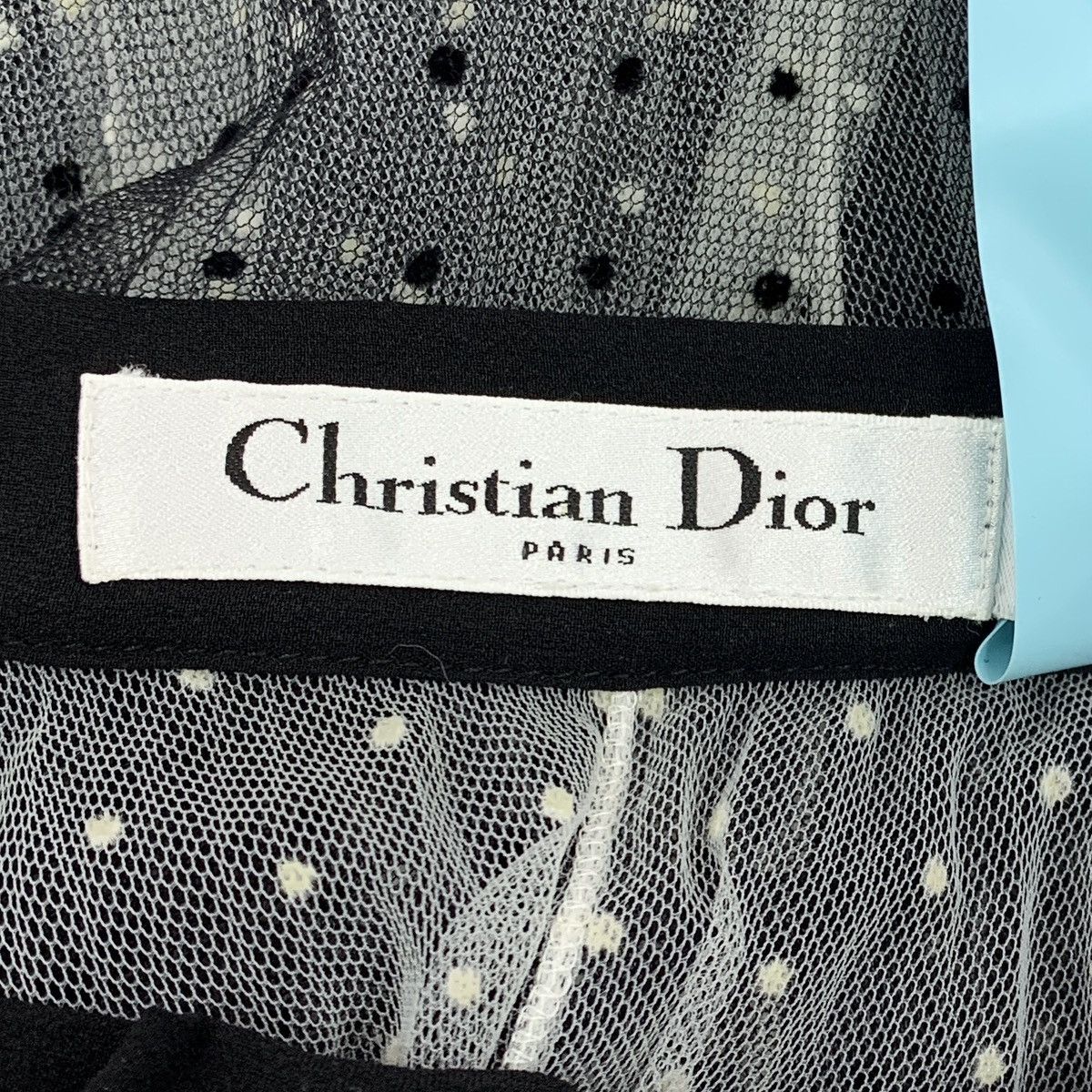 Dior Dior Black Polka Dot Mulberry Silk Mesh Casual Halter Dress Size 27" / US 4 / IT 40 - 5 Thumbnail