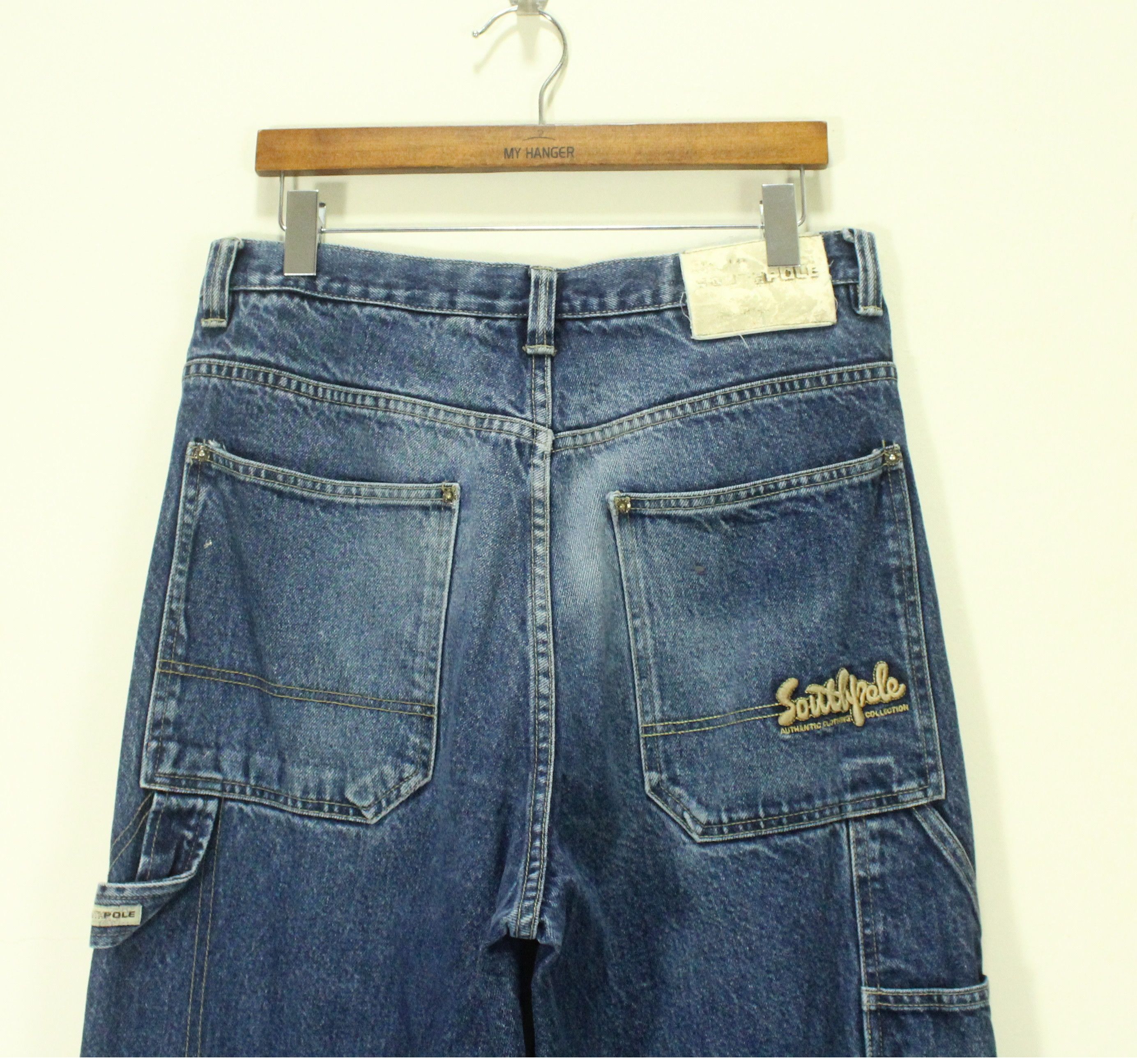 Southpole SOUTHPOLE Denim Vintage Embroidered Logo JNCO Carhartt Size US 34 / EU 50 - 1 Thumbnail