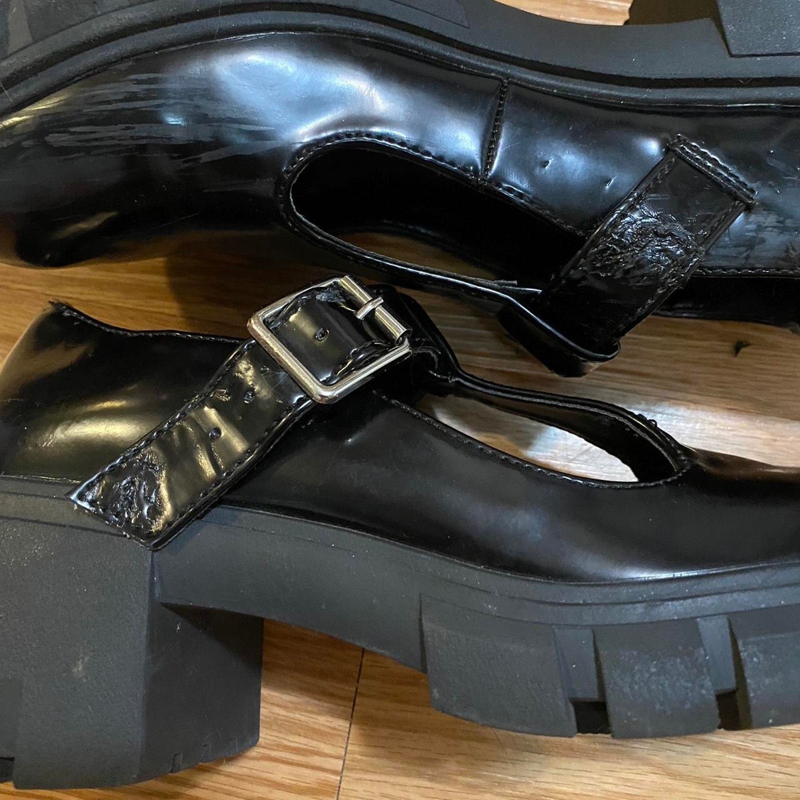 Madden NYC Y2k black chunky mary janes Size US 7 / IT 37 - 5 Thumbnail