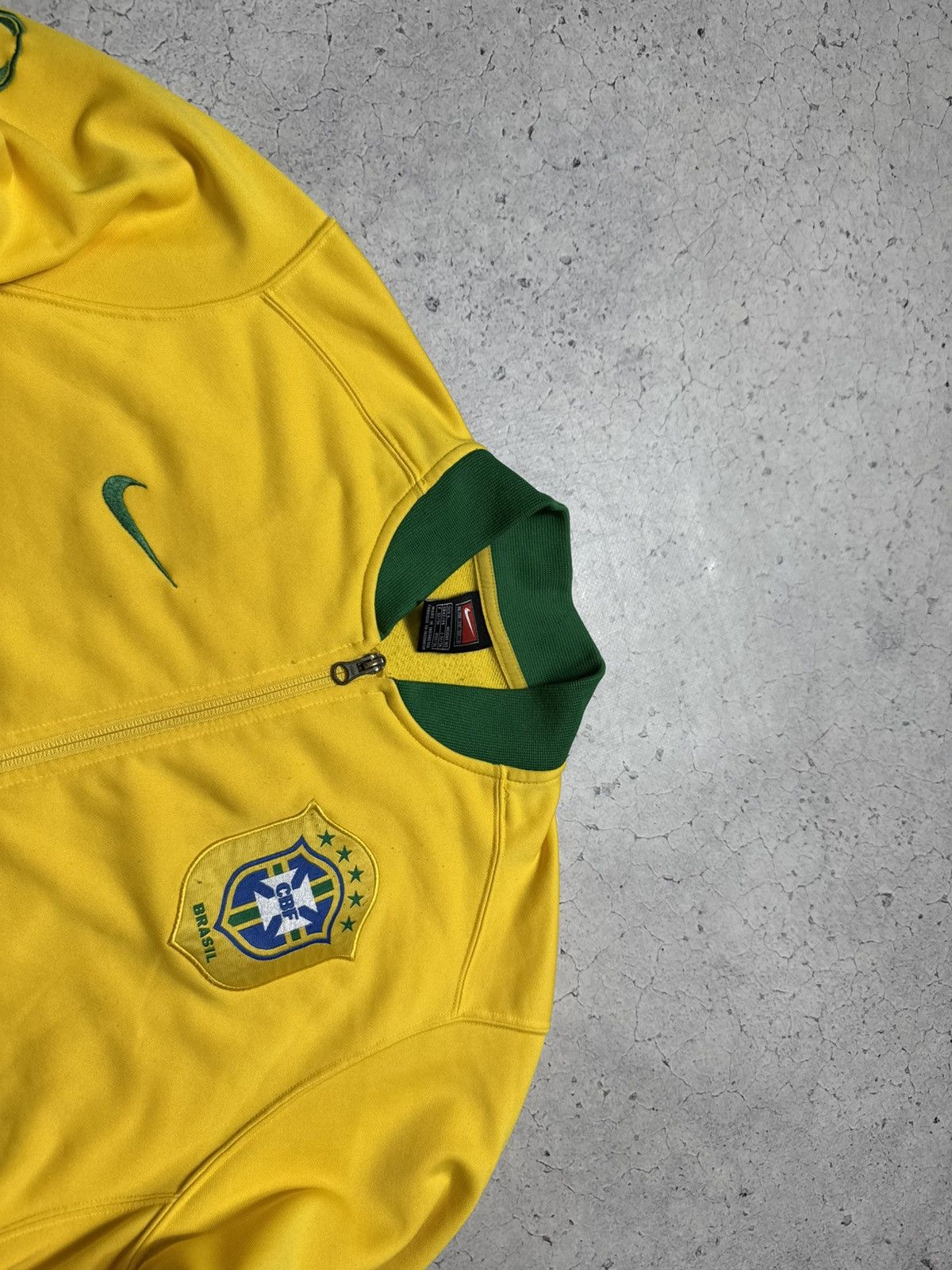 Nike Nike Brasil Vintage 90’s Football Track Jacket Soccer Size US L / EU 52-54 / 3 - 4 Thumbnail