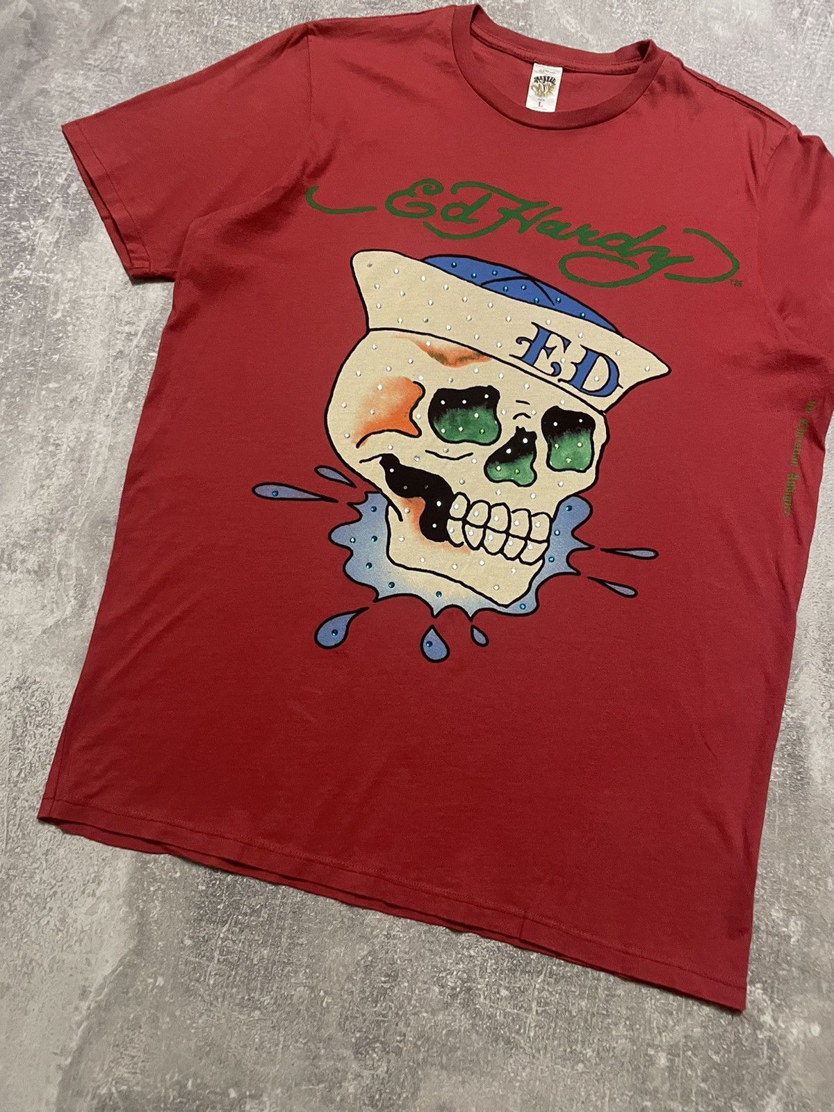 Christian Audigier Vintage Ed Hardy T-shirt Y2K Size US L / EU 52-54 / 3 - 3 Thumbnail