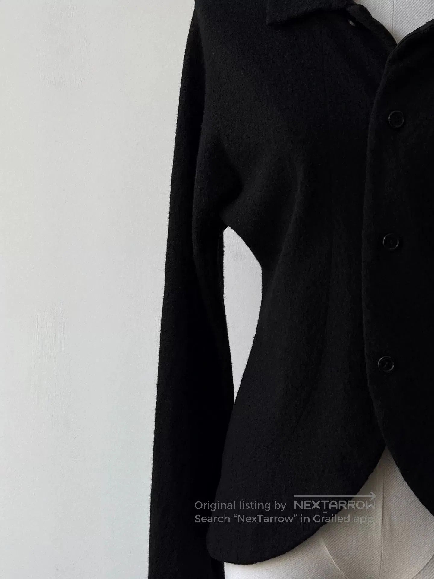 Yohji Yamamoto yohji yamamoto black wool short jacket. Size M / US 6-8 / IT 42-44 - 5 Thumbnail