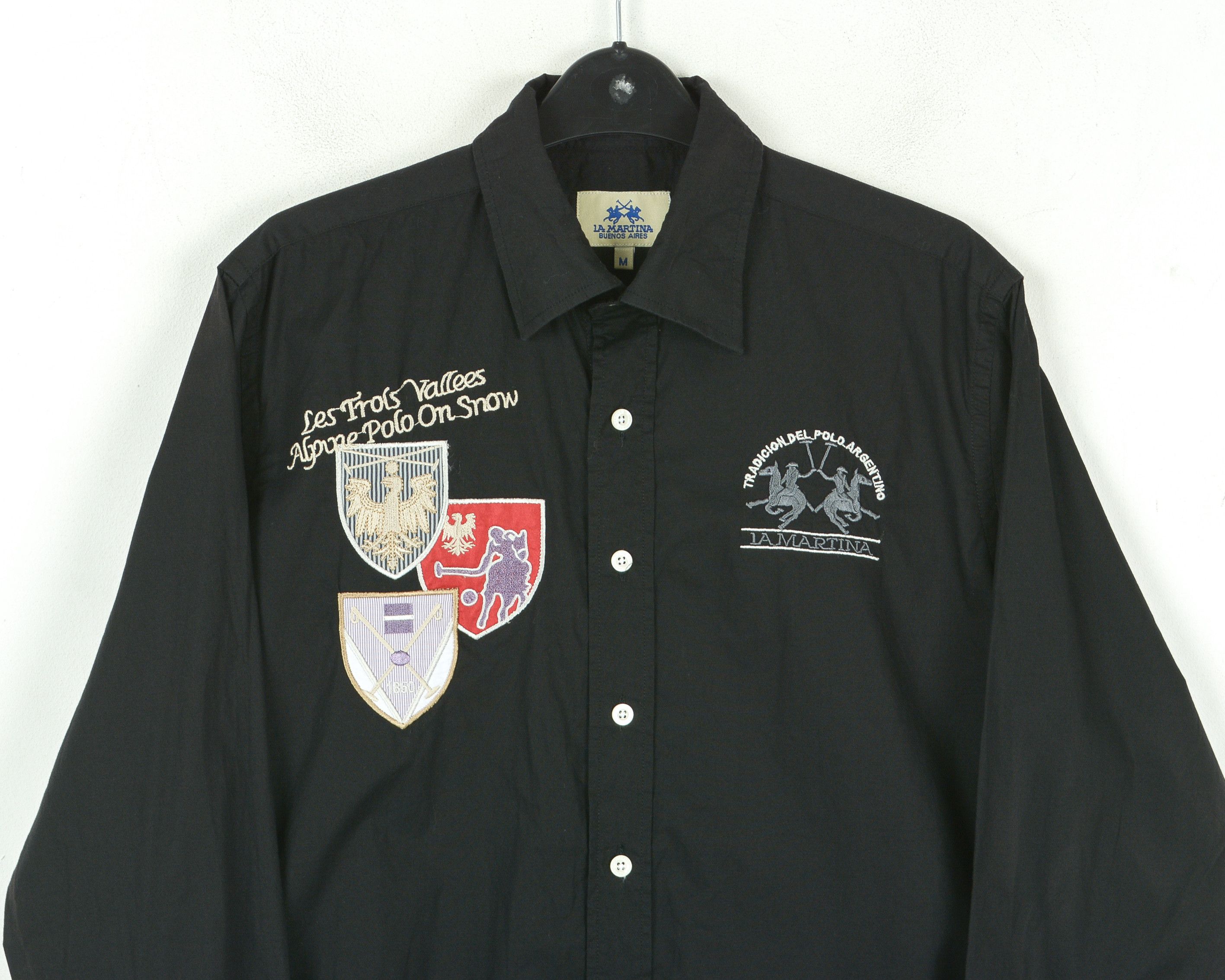 Designer × La Martina M Button Up Shirt Embroidered Long Sleeved Casual Dress Size US M / EU 48-50 / 2 - 2 Thumbnail