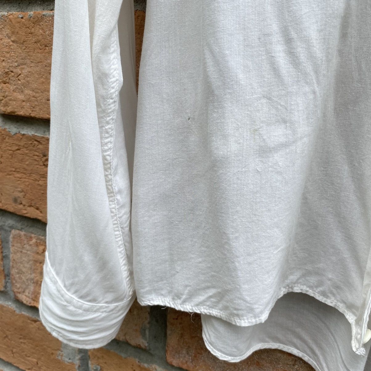 Japanese Brand G.O.A White Soft Long Sleeve Shirt Size US XL / EU 56 / 4 - 21 Thumbnail