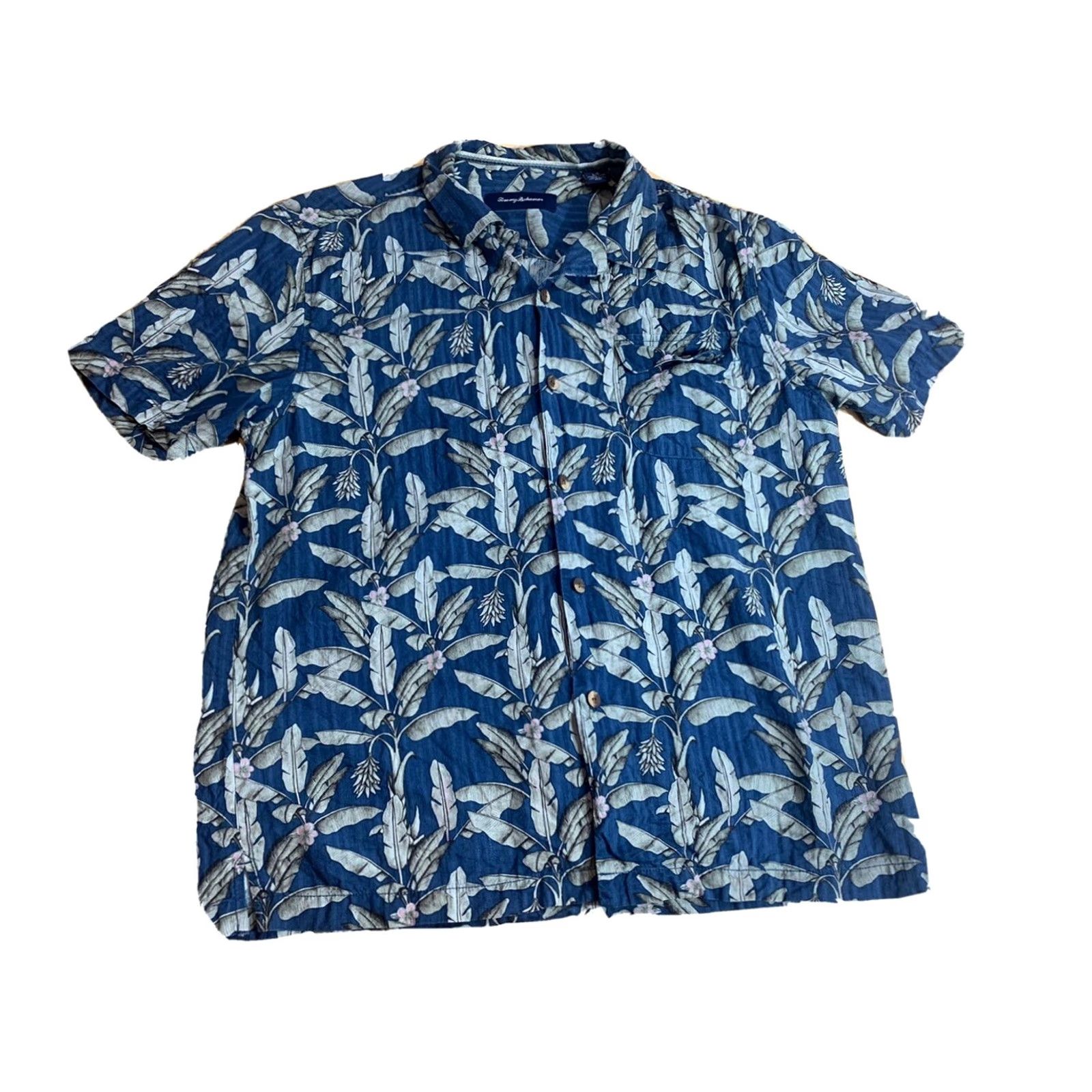 Tommy Bahama Tommy Bahama Floral Silk Hawaiian Shirt Mens Large Multicolor Size US L / EU 52-54 / 3 - 2 Thumbnail