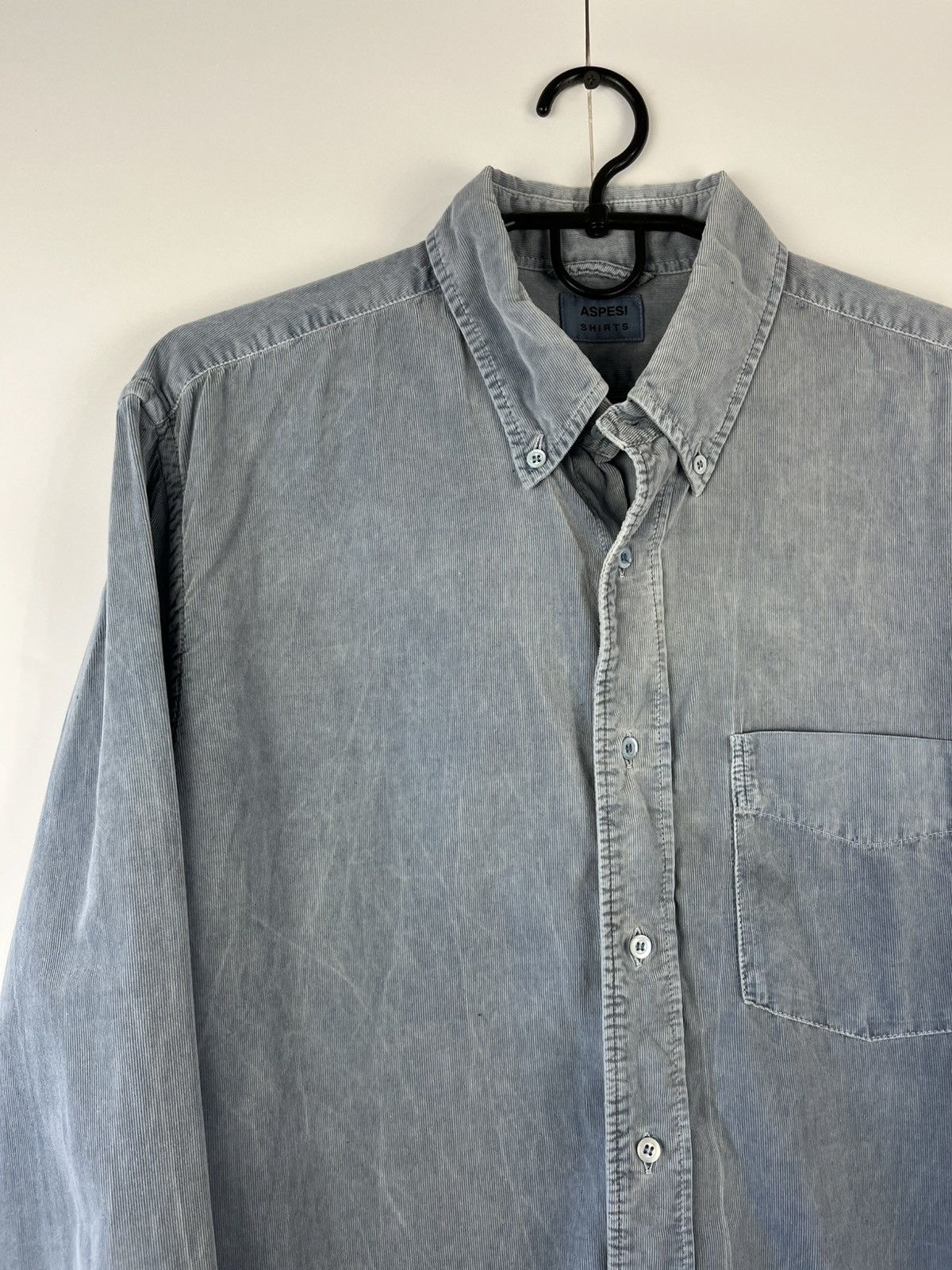 Aspesi Aspesi Garment Dyed Y2K Cotton Lond Sleeve Shirt Button Up Size US L / EU 52-54 / 3 - 2 Thumbnail