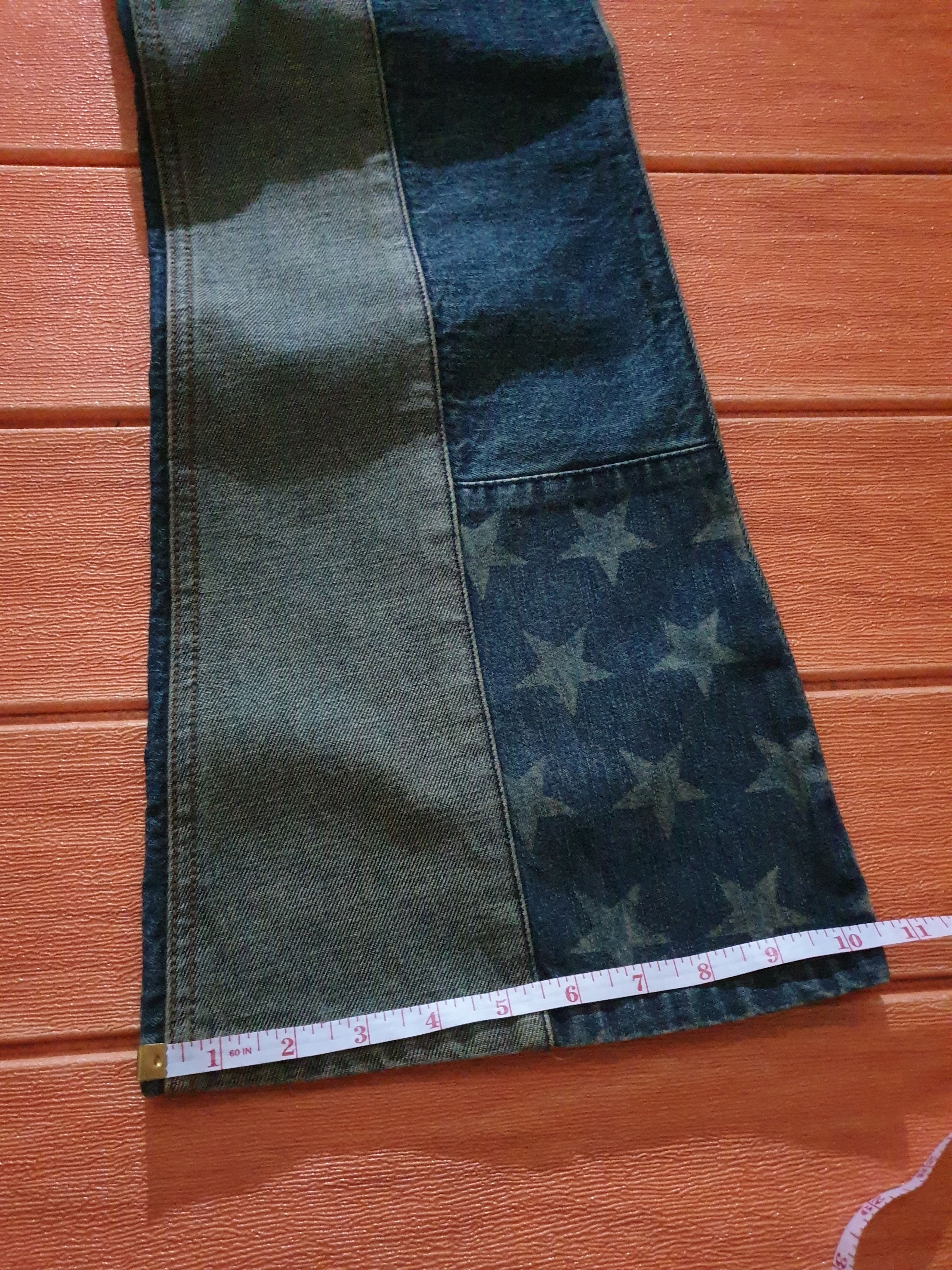 If Six Was Nine 💥Cat patchwork denim Japanese style pant Size US 27 - 5 Thumbnail