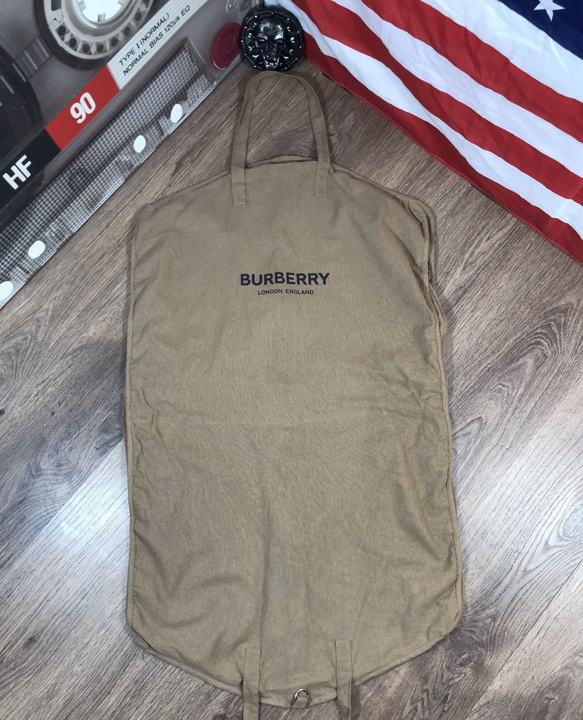 Burberry Burberry Travel Garment Bag Brown Packable Snap Zip Size ONE SIZE - 4 Thumbnail
