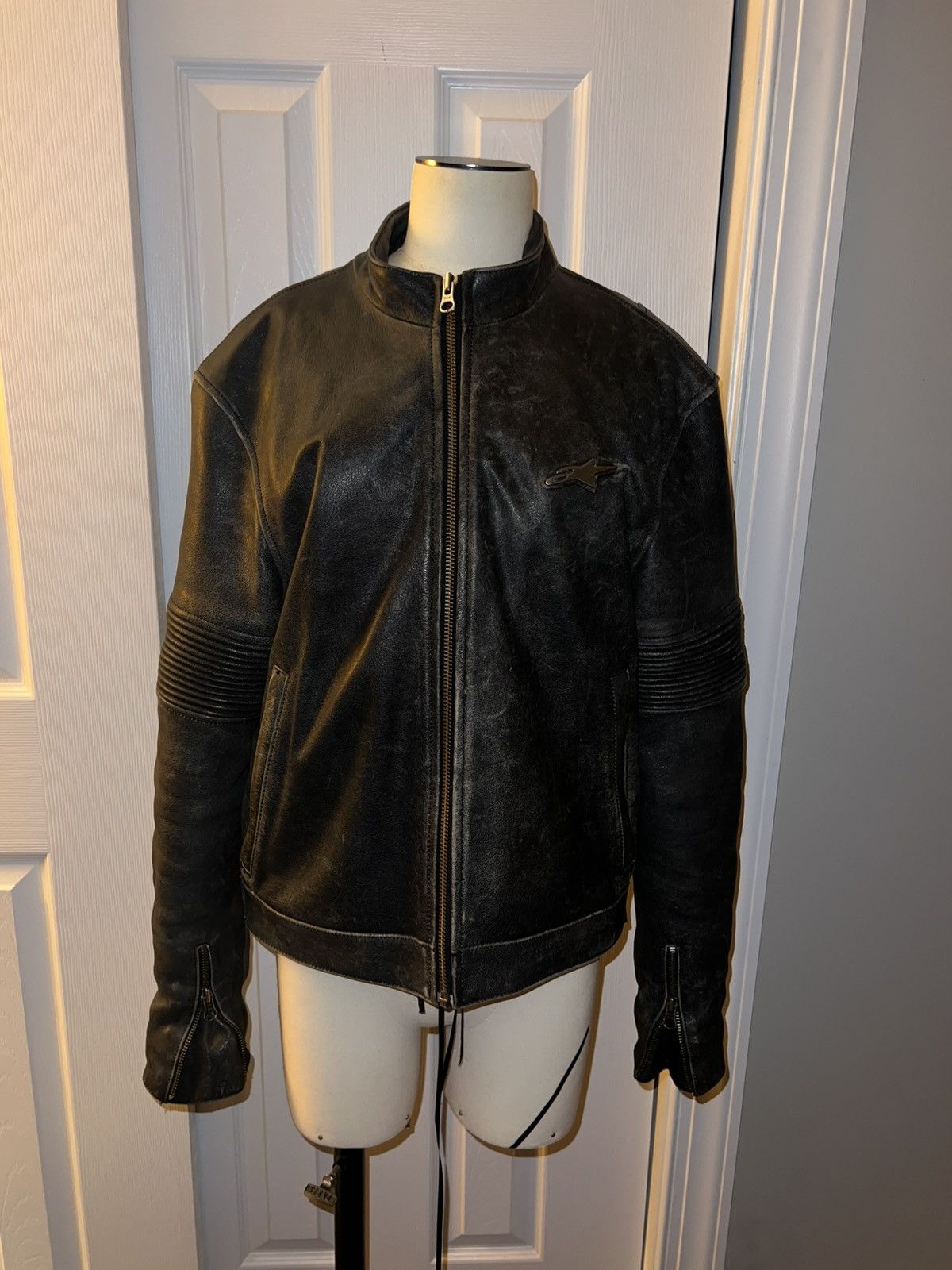 Alpinestars WASHED LEATHER MOTO JACKET Size US S / EU 44-46 / 1 - 1 Thumbnail