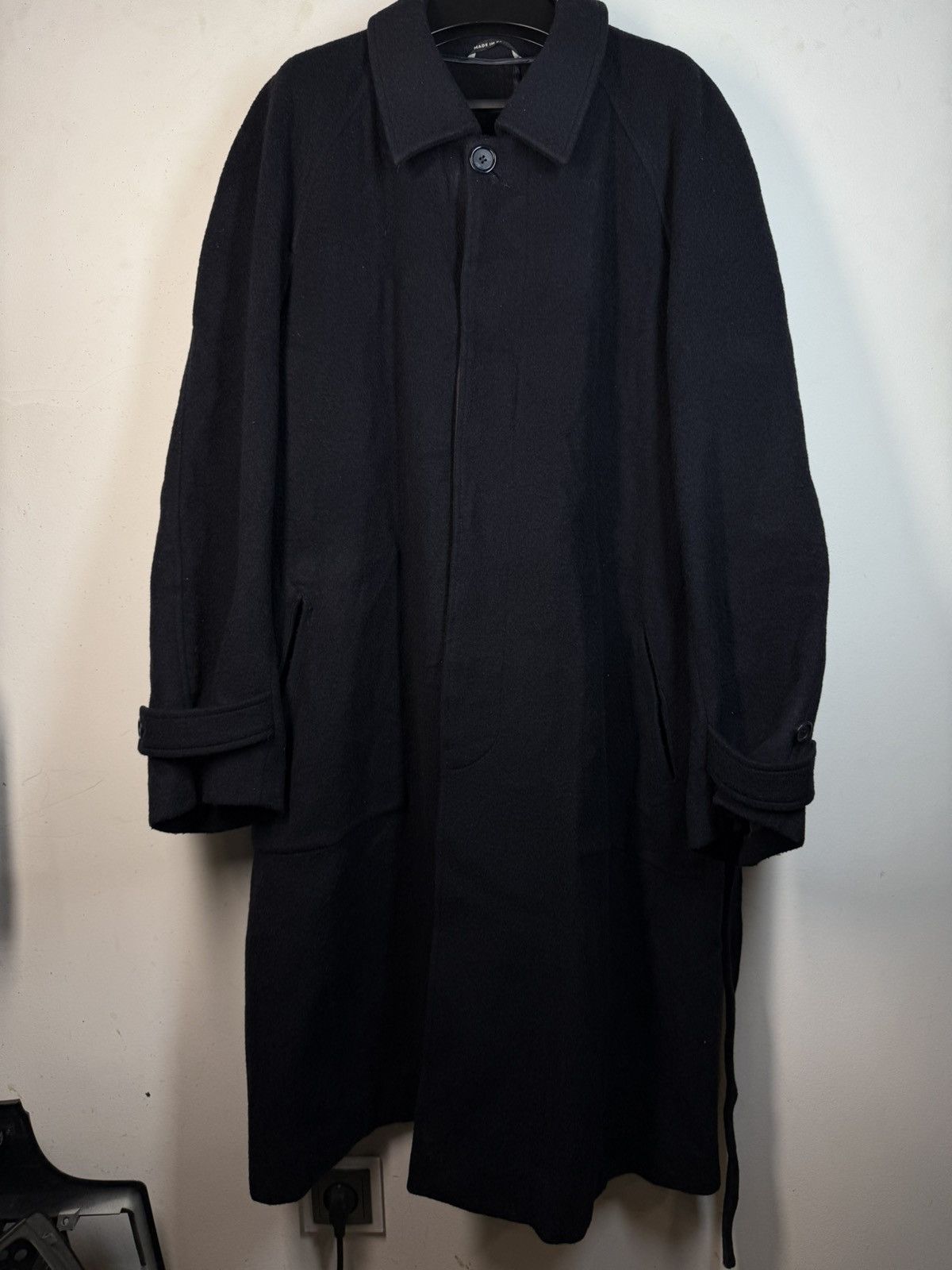 Yves Saint Laurent 90’s Wool YSL Coat Long France Size US M / EU 48-50 / 2 - 2 Thumbnail