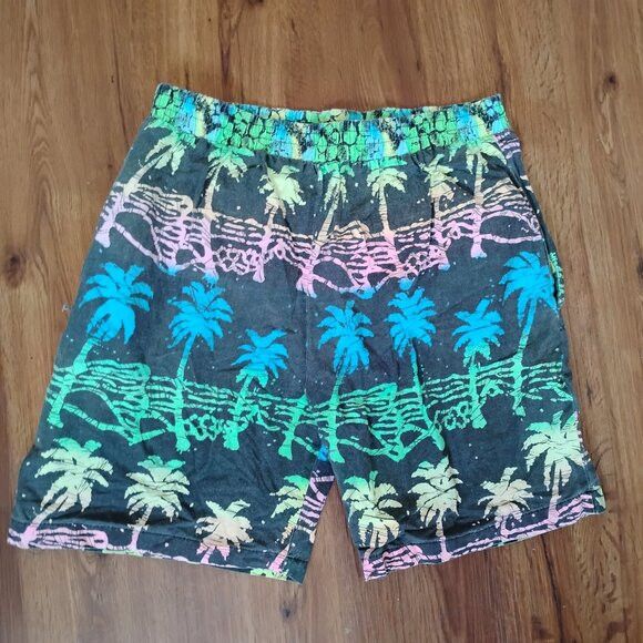 Other Vintage Gismo Neon Palm Trees Shorts Size US 30 / EU 46 - 1 Thumbnail
