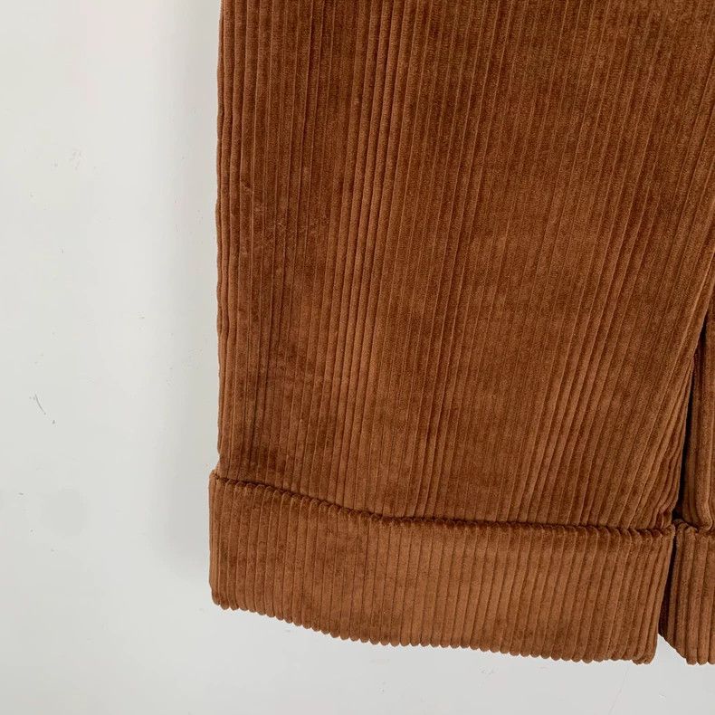 Gucci GucciDark brown leather brand cotton casual corduroy trouse Size US 38 / EU 54 - 4 Thumbnail