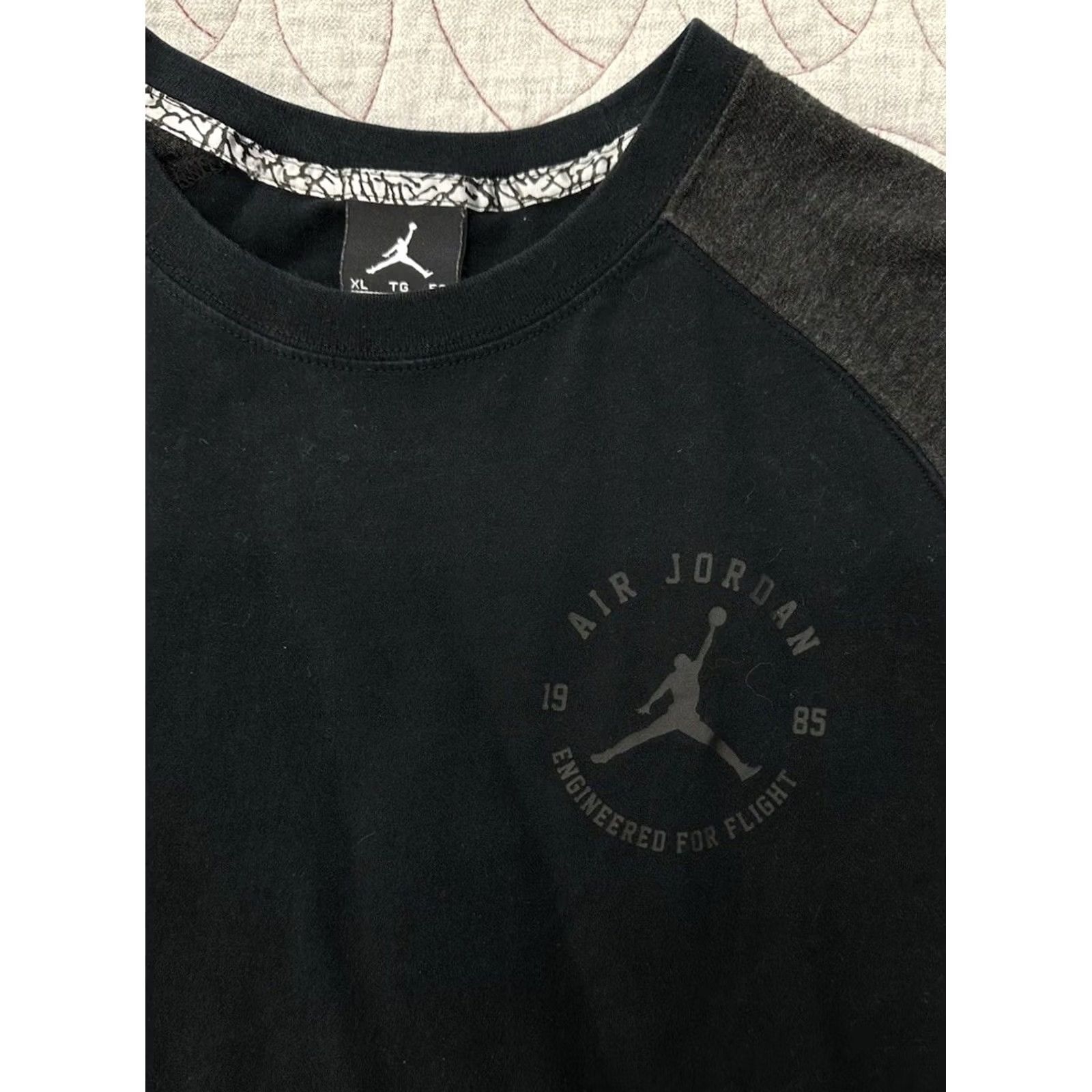 Jordan Brand Jordan Tee Mens XL Black Air Raglan Sleeve Baseball Men Size US XL / EU 56 / 4 - 3 Thumbnail