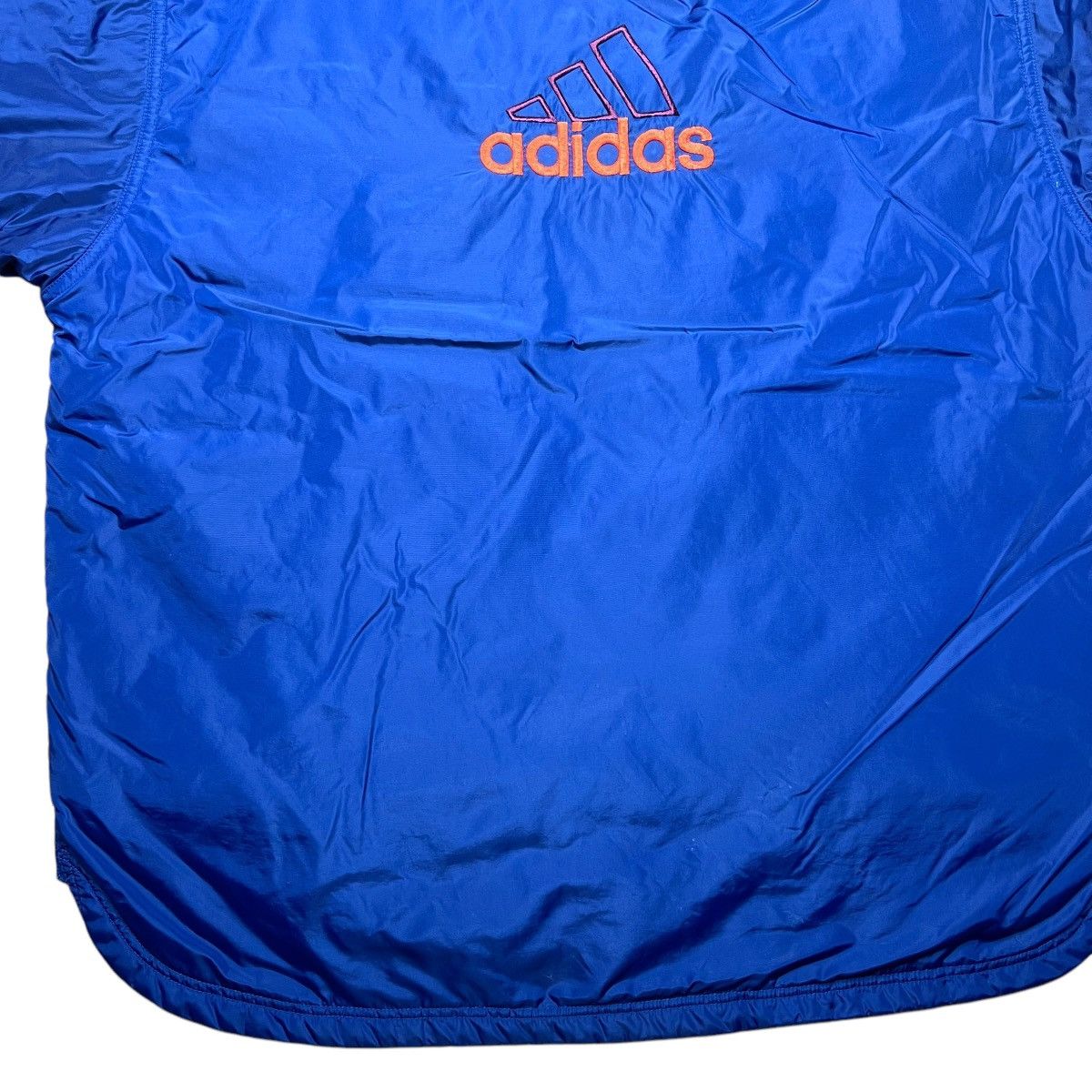 Adidas × Vintage Vintage 1990s Adidas Logo Striped Fleece Lined Anorak Jacket Size US XL / EU 56 / 4 - 11 Thumbnail