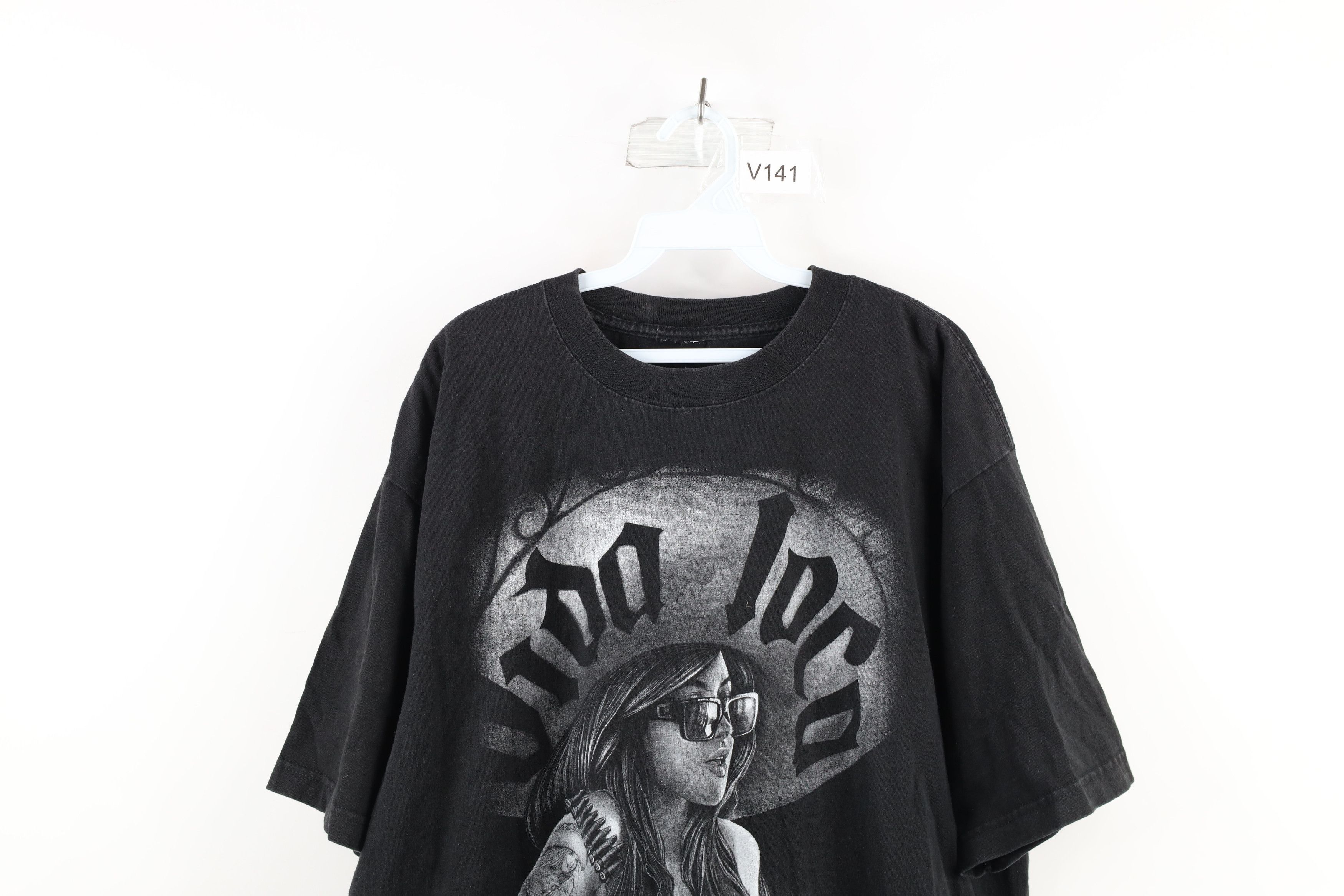 Vintage Vintage Streetwear Sexy Pinup Girl Mexico T-Shirt Black Size US XXL / EU 58 / 5 - 2 Thumbnail
