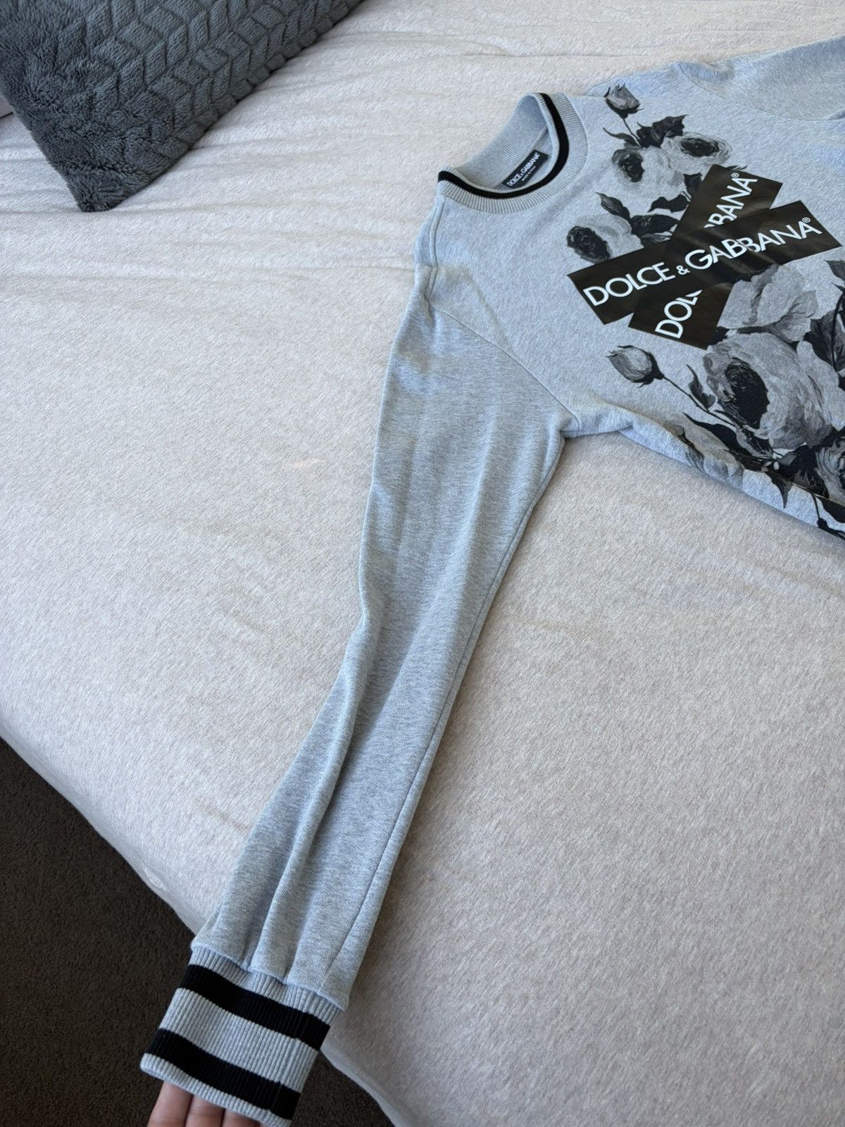 Dolce & Gabbana Dolce & Gabbana Floral Logo Crewneck Sweatshirt Size US M / EU 48-50 / 2 - 3 Thumbnail