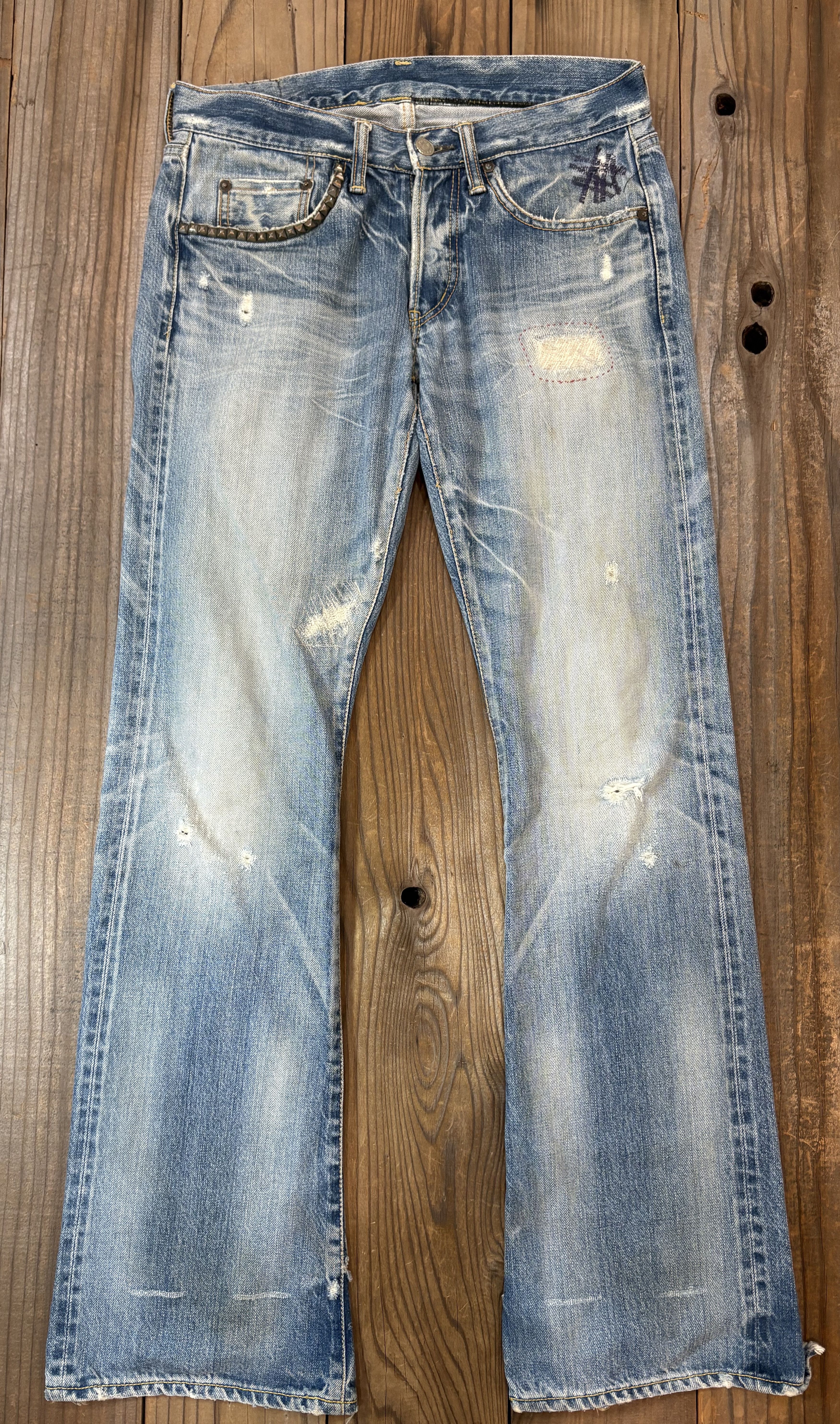 『入手困難』HYSTERIC GLAMOUR vintage jeans vintage HYSTERIC GLAMOUR patchwork denim pants “kinky jeans