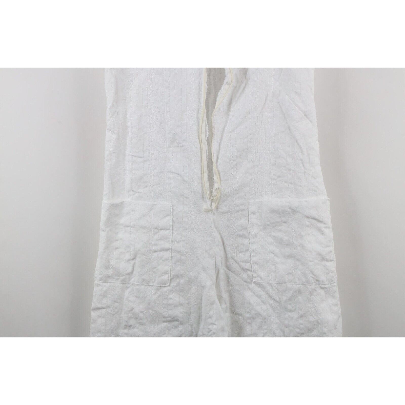 Vintage Vintage 60s 70s Streetwear Flower Bell Bottoms Romper Suit Size 28" / US 6 / IT 42 - 3 Thumbnail