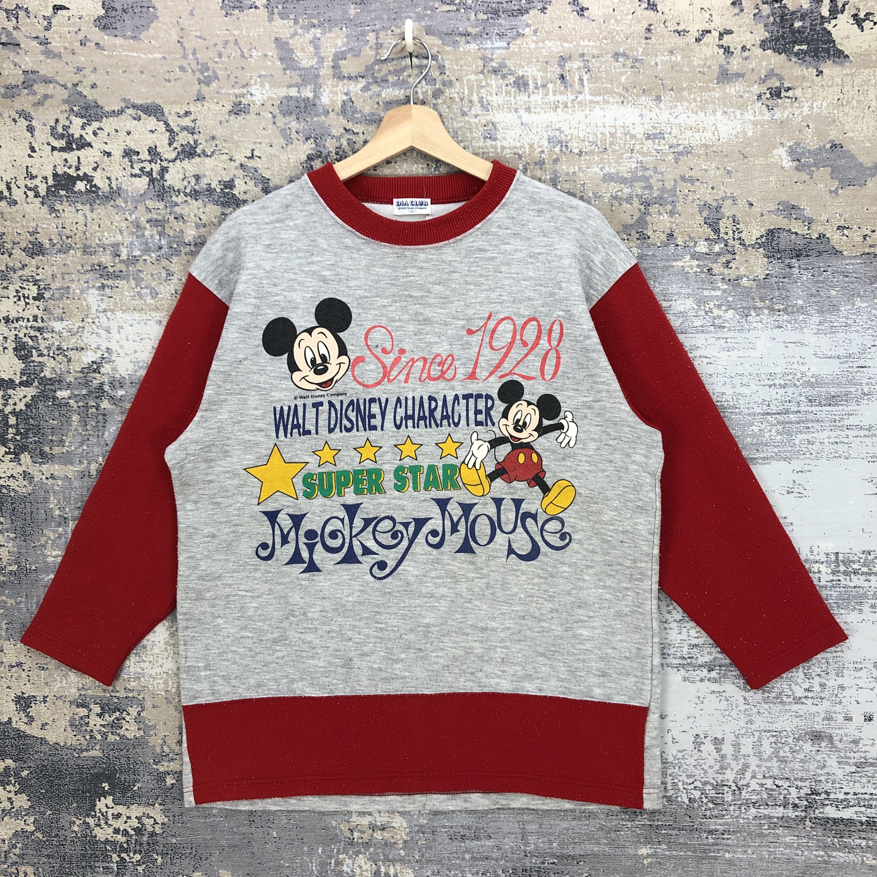 Vintage Mickey Mouse Sweatshirt Disney Cartoon Sweater