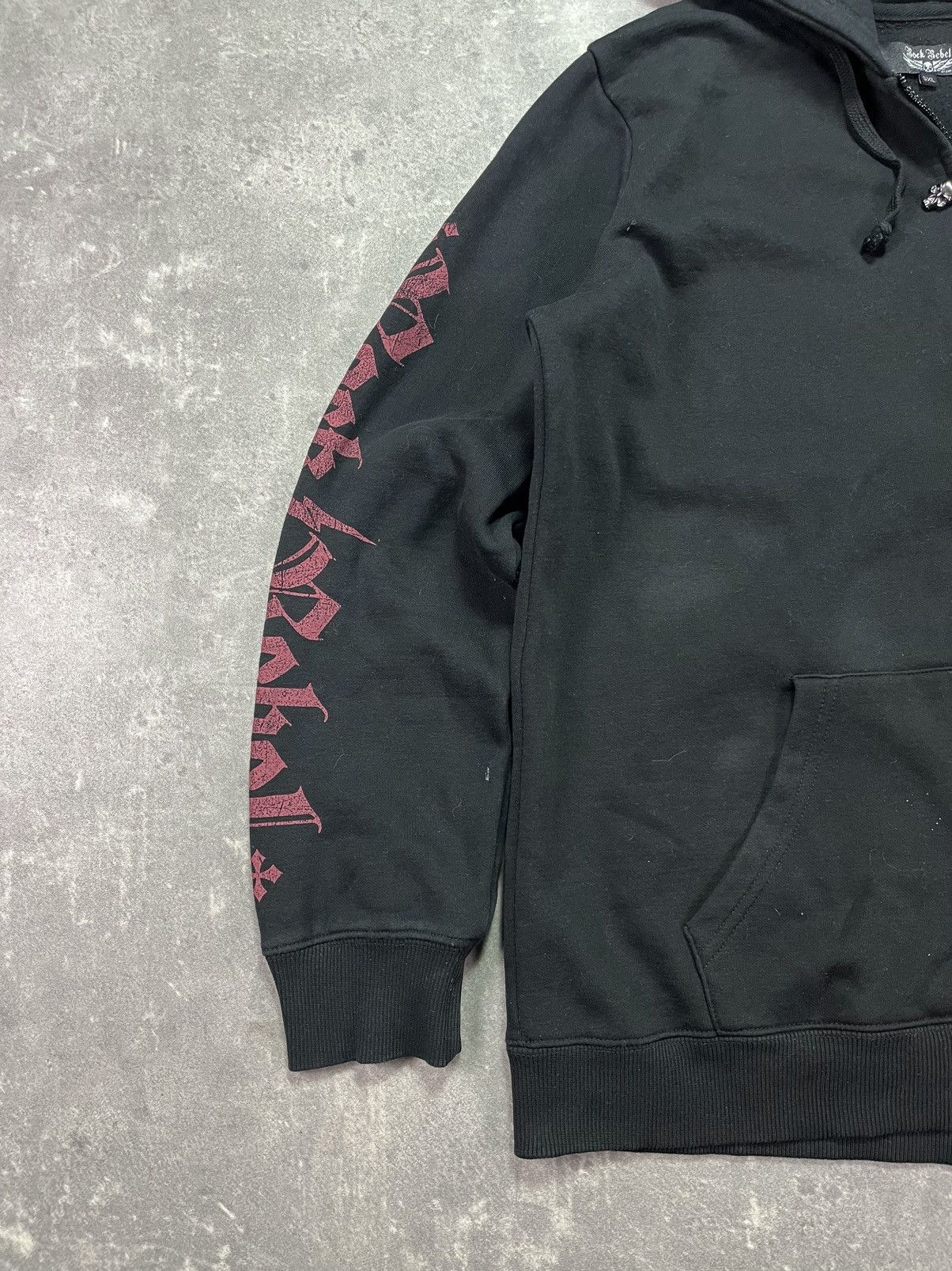 Japanese Brand Rock Rebel Printed Zip Hoodie XL Metal Affliction Rare Size US XL / EU 56 / 4 - 4 Thumbnail