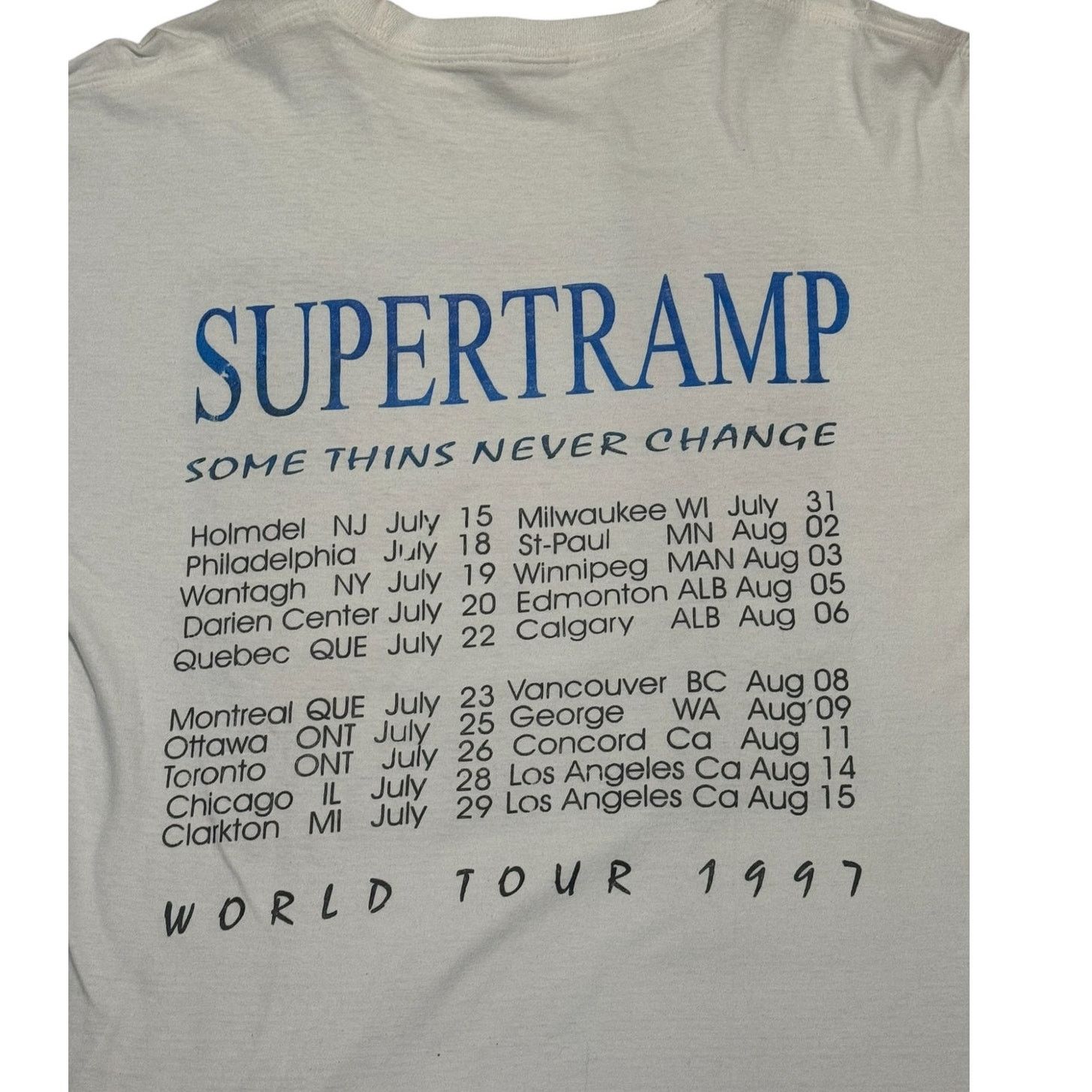 Other Vintage 1997 Supertramp Tour band Shirt Rare Misprint L Size US L / EU 52-54 / 3 - 4 Thumbnail