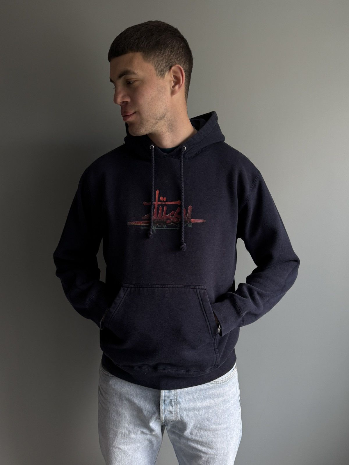 Stussy Stussy Vintage U.S.A Big Logo Hoodie Size US S / EU 44-46 / 1 - 3 Thumbnail