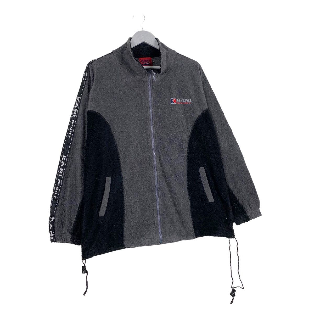 Japanese Brand Vintage 90s Karl Kani Big Logo Zipper Fleece Jacket Size US L / EU 52-54 / 3 - 5 Thumbnail