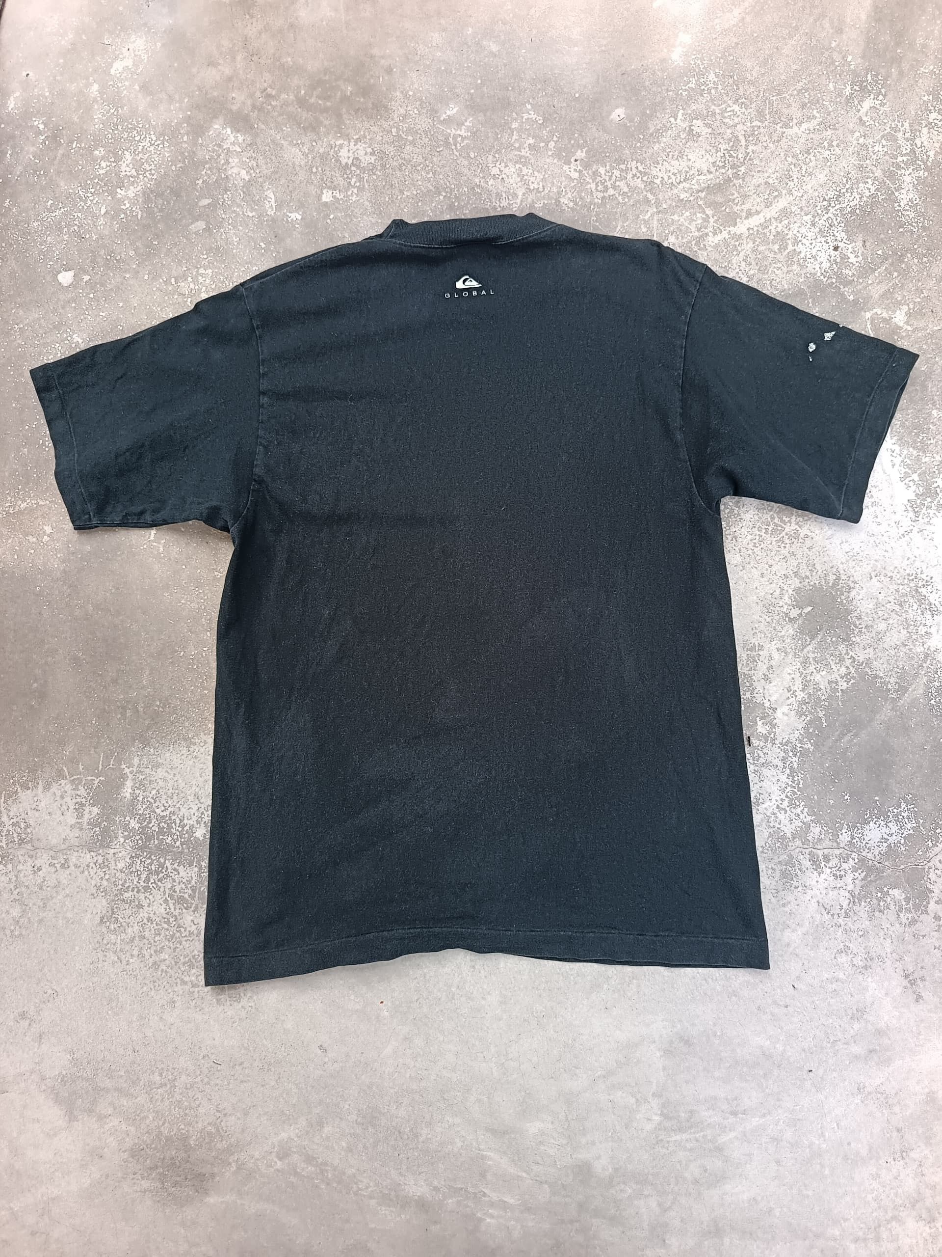 Quiksilver × Vintage 90s made in Japan single stich quiksiver global tshirt Size US M / EU 48-50 / 2 - 7 Thumbnail