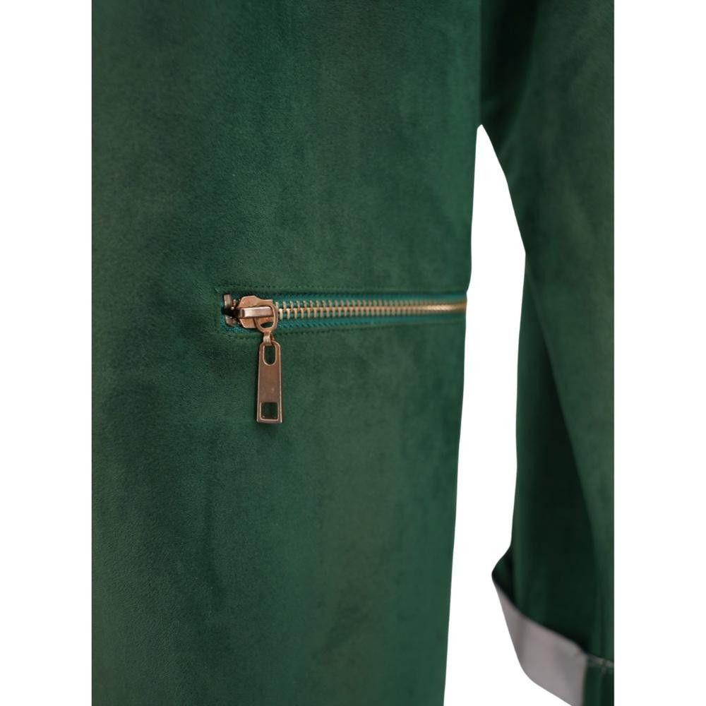 Roberto Cavalli NWT Roberto Cavelli Suede Jacket Emerald Size S Size S / US 4 / IT 40 - 6 Thumbnail