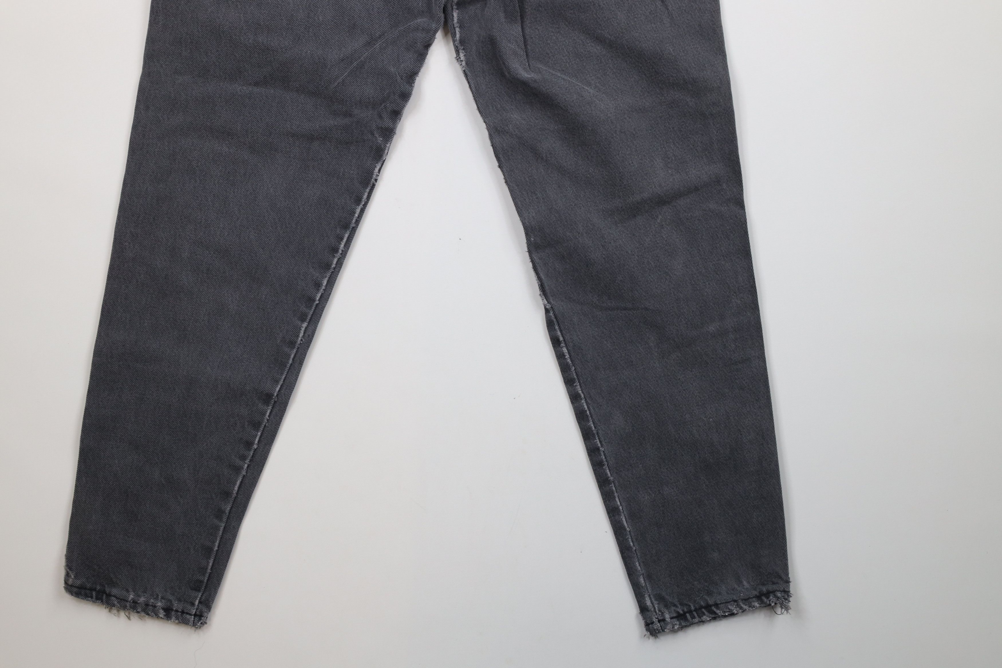 Vintage Vintage 90s Streetwear Tapered Leg Denim Jeans Black USA Size 27" / US 4 / IT 40 - 15 Thumbnail