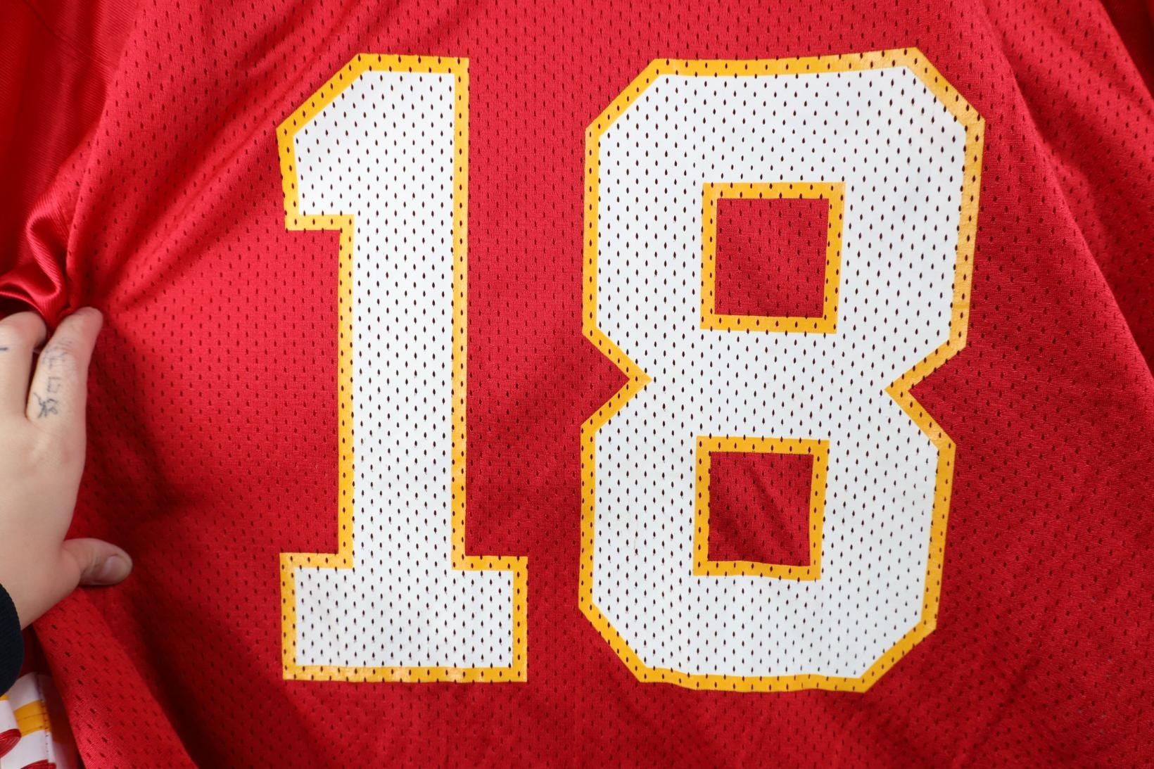 Nike Vintage 90s Y2K Nike Elvis Grbac Kansas City Jersey #18 Size US XXL / EU 58 / 5 - 4 Thumbnail