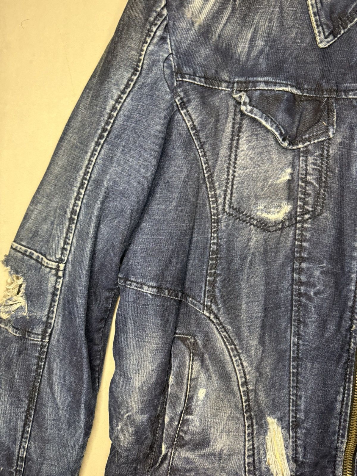 Other Italian Denim Jacket with Sherpa Lining Size US XL / EU 56 / 4 - 4 Thumbnail