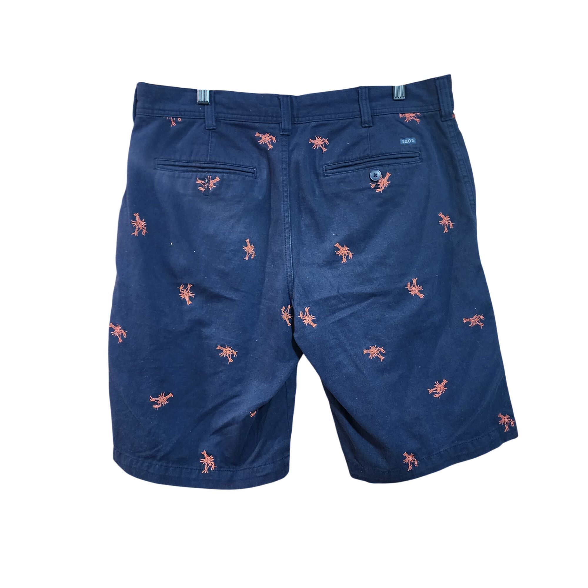 Izod IZOD Embroidered Lobster Shorts 32 Navy Red Sailing Vtg Golf Size US 32 / EU 48 - 2 Thumbnail