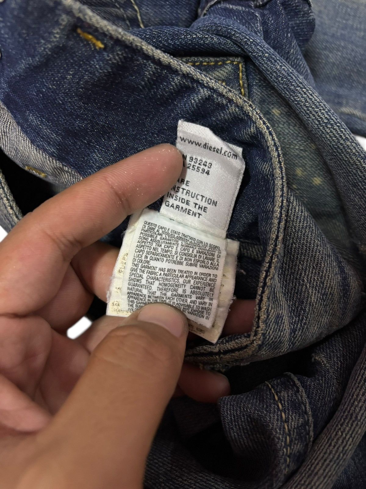 Diesel Vtg Diesel Italy Flared Distressed Jeans Size US 29 - 8 Thumbnail