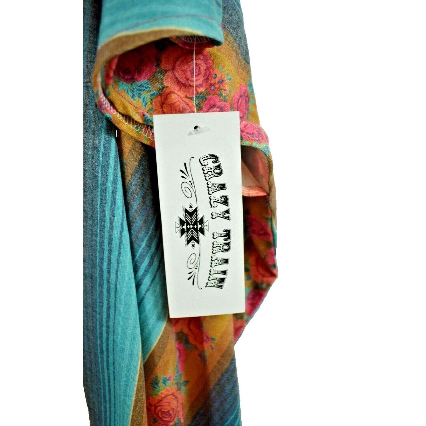 Other Crazy Train Womens Size One Size Plus Colorful Floral Pullov Size ONE SIZE - 4 Thumbnail