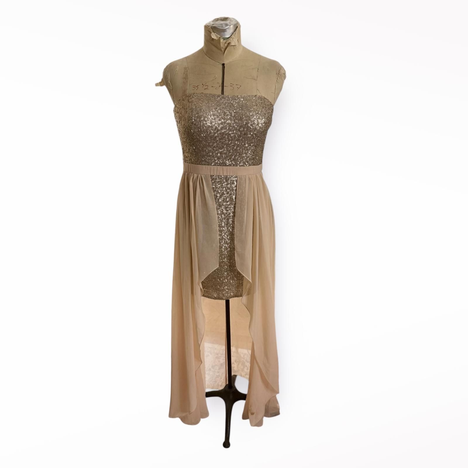 Other Aiden Mattox Strapless Chiffon Overlay Hi-Lo Dress Size US 8 Size M / US 6-8 / IT 42-44 - 1 Thumbnail