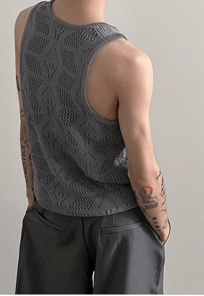 Other Men’s Retro hollow knitted vest Size US M / EU 48-50 / 2 - 4 Thumbnail