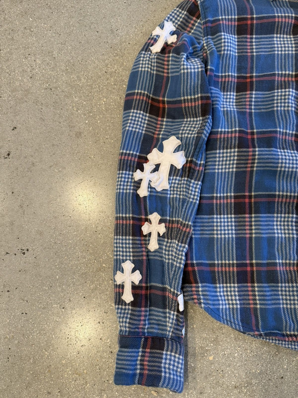 Chrome Hearts Chrome Hearts 1/1 patched flannel Size US S / EU 44-46 / 1 - 2 Thumbnail