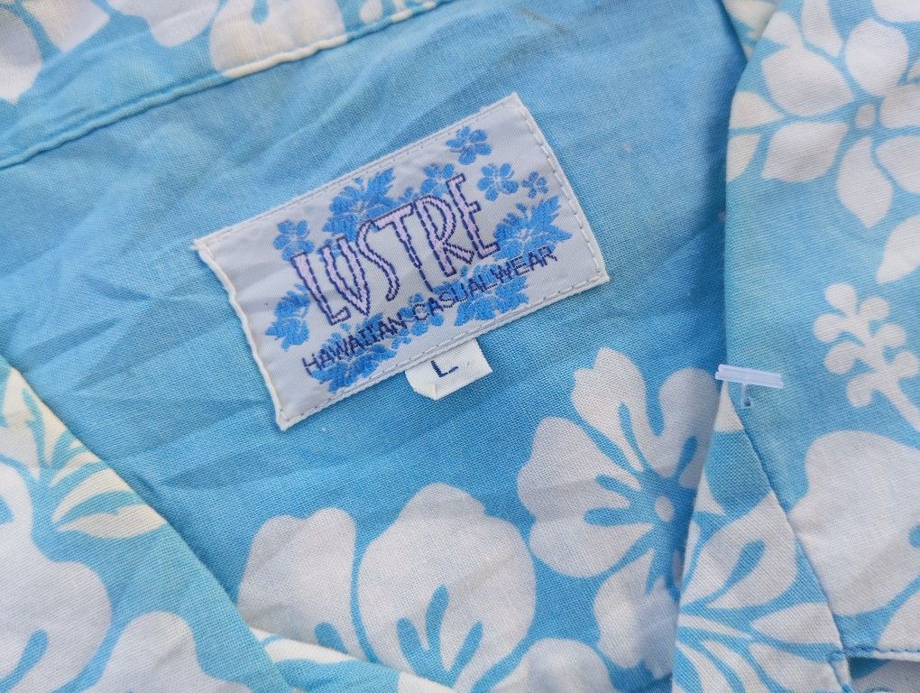 Vintage VTG Hawaii Aloha Floral Stripes shirt 🌺 Size US L / EU 52-54 / 3 - 4 Thumbnail
