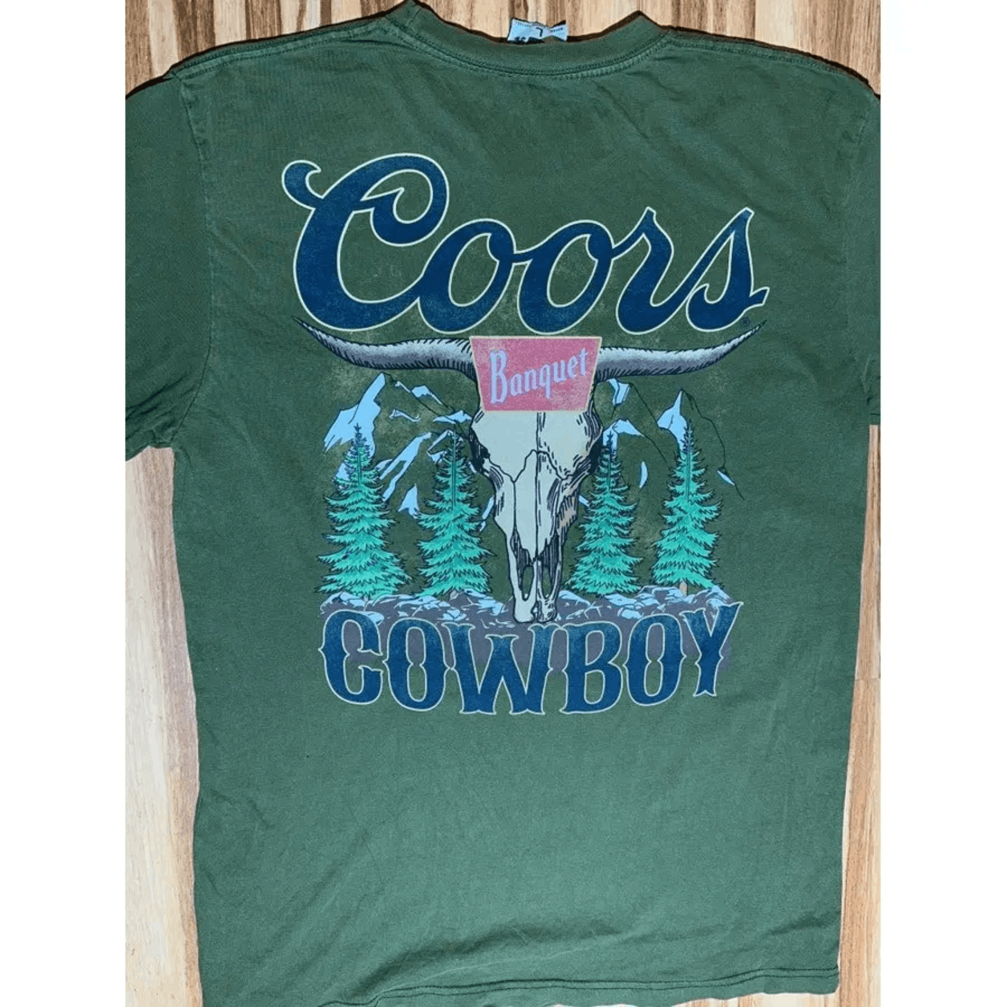 Other Vintage Coors Banquet Cowboy Graphic Pocket T-Shirt Size L Size US L / EU 52-54 / 3 - 1 Thumbnail