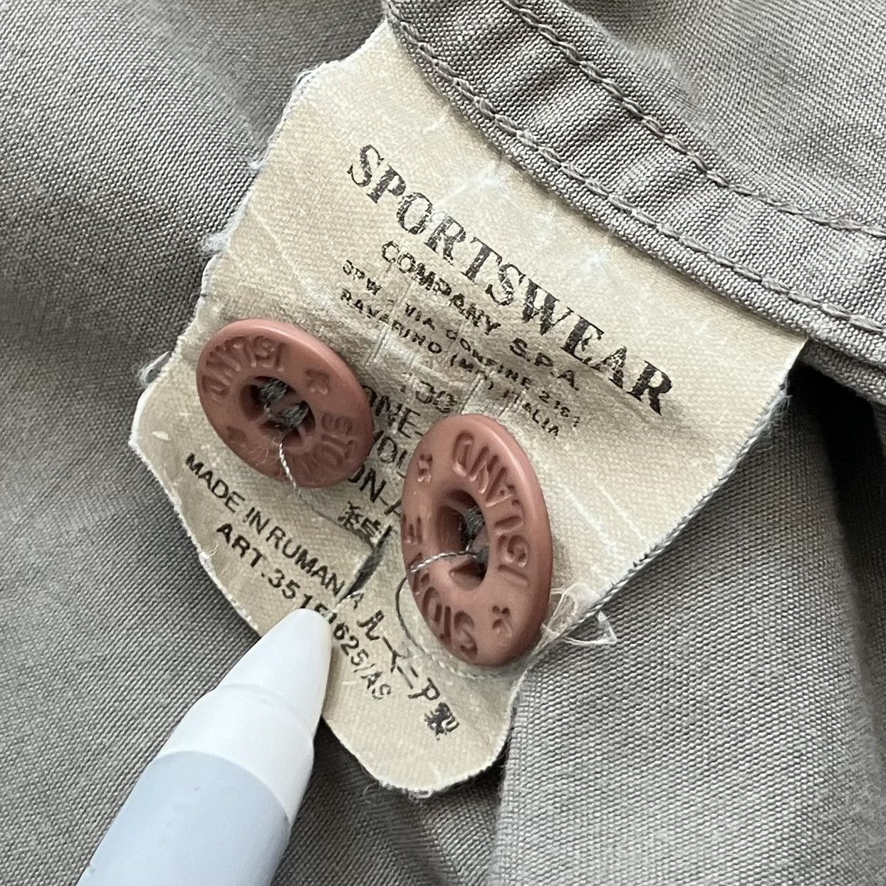 Stone Island Stone Island Vintage Zip Pocket Button Down LS Shirt L Gray Size US L / EU 52-54 / 3 - 7 Thumbnail