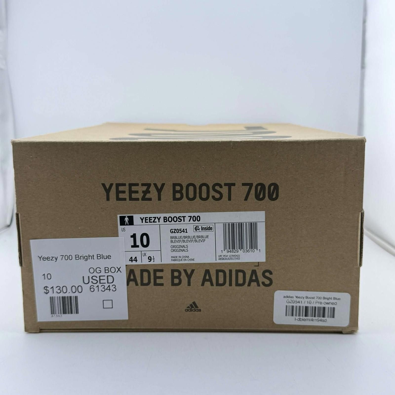 Adidas Yeezy Boost 700 Bright Blue US 10 Used with Box GZ0541 Size US 10 / EU 43 - 8 Thumbnail