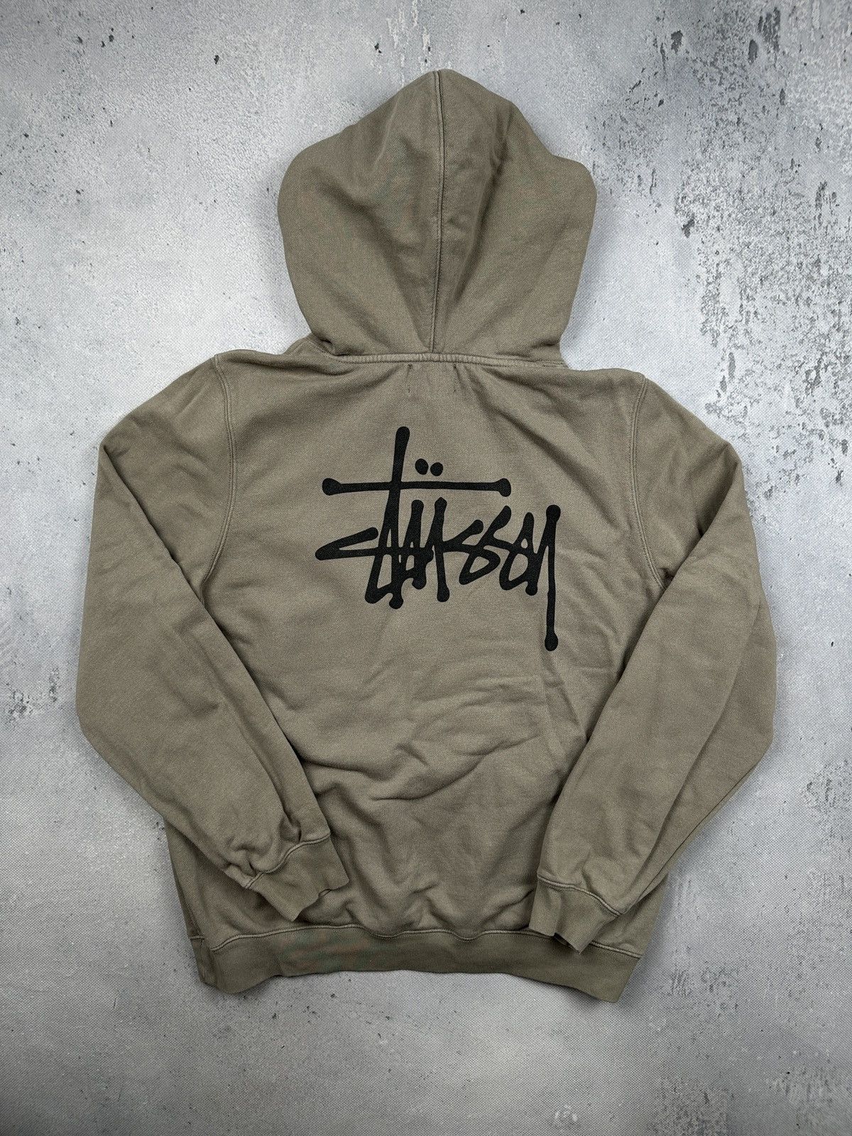 Stussy Stussy Classic Logo Hoodie Beige Streetwear Essential Y2K Size US S / EU 44-46 / 1 - 1 Thumbnail