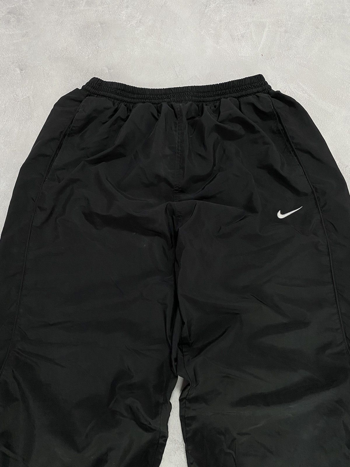 Nike × Vintage Vintage Pants Drill Baggy Track NIKE Swoosh Joggers Size US 38 / EU 54 - 2 Thumbnail