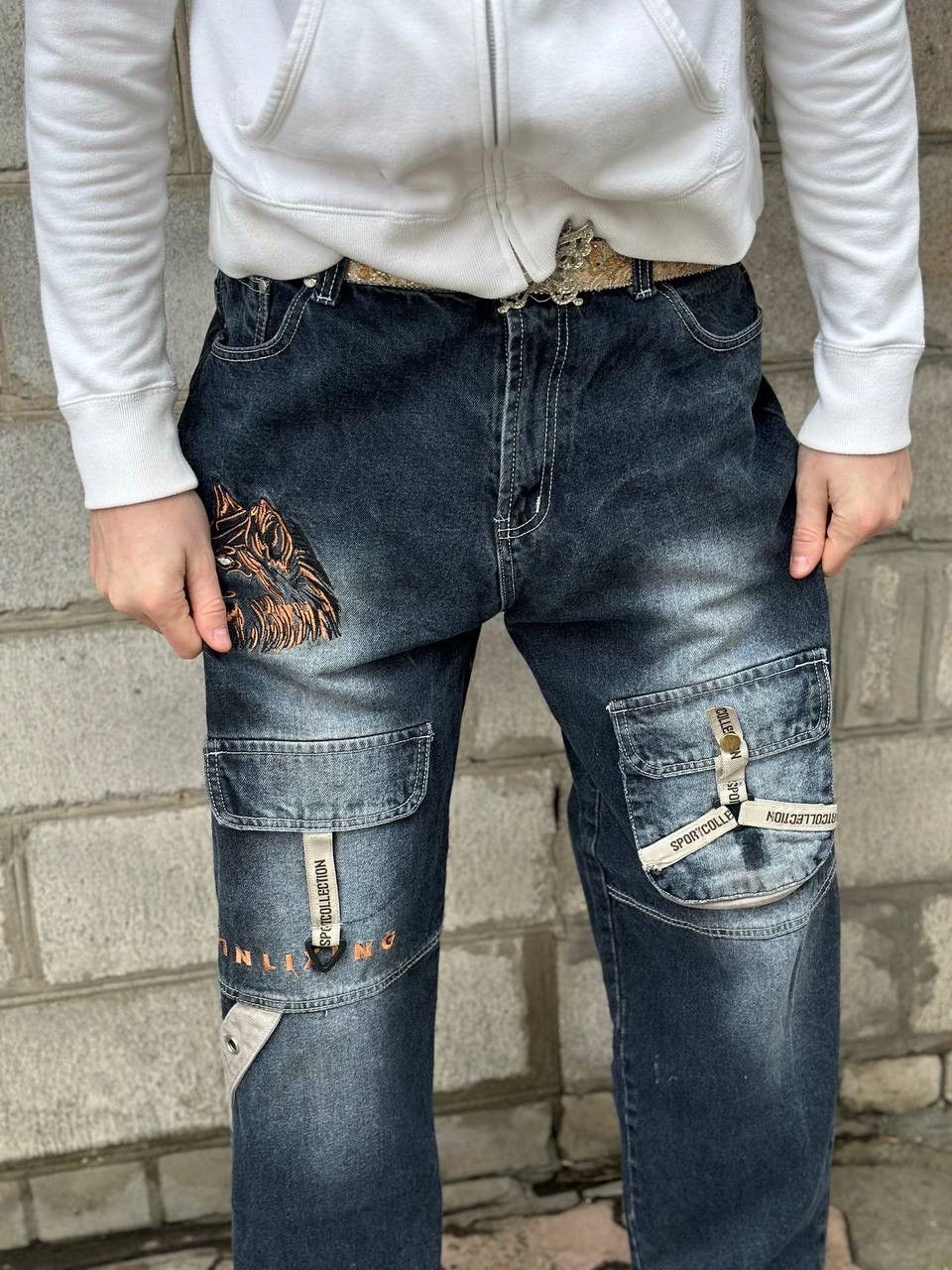 Number (N)ine VTG Wolf Rap Jeans Size 33 Y2K Man 00s USA Baggy Hype Trend Size US 33 - 4 Thumbnail