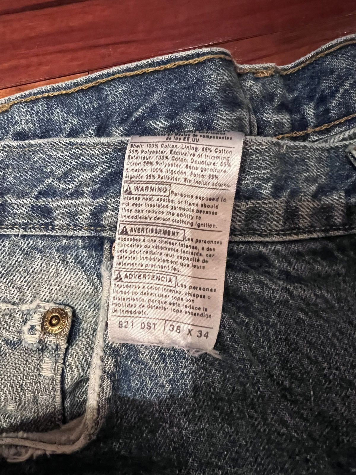 Carhartt × Vintage Rare Vintage Carharrt Lined Jeans Size US 38 / EU 54 - 7 Thumbnail